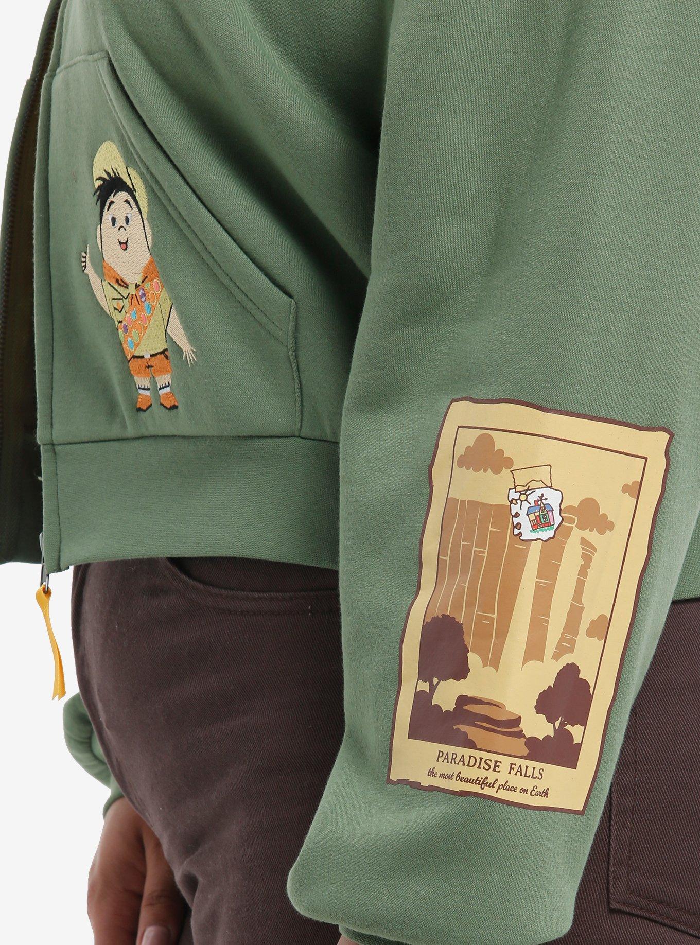 Her Universe Disney Pixar Up Wilderness Explorer Patch Crop Hoodie Plus Size, MULTI, alternate