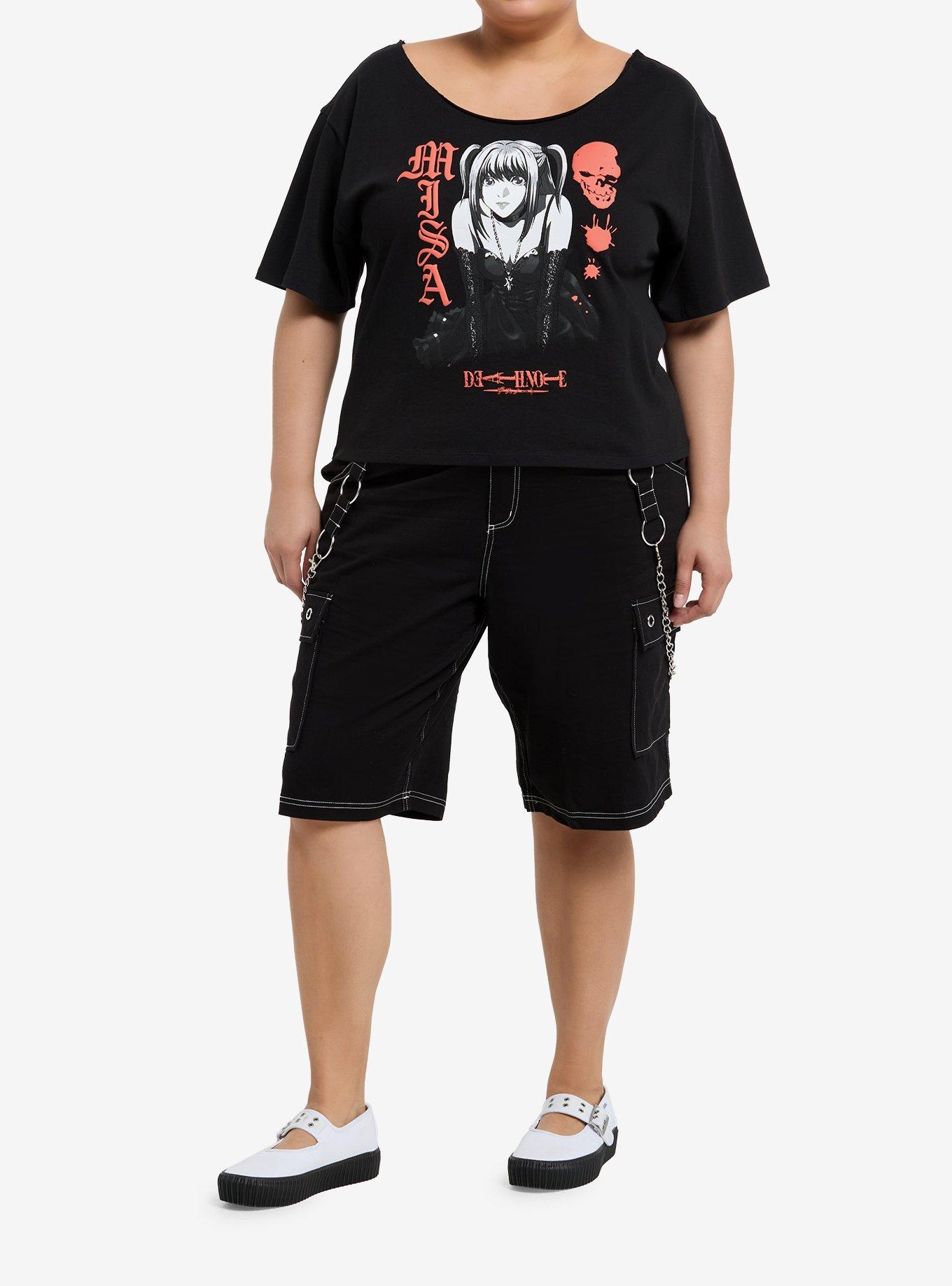 Death Note Misa Girls Off-Shoulder T-Shirt Plus Size, , hi-res