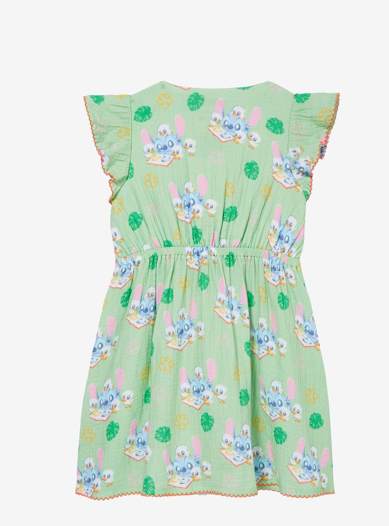 Disney Lilo & Stitch Ducklings Toddler Dress — BoxLunch Exclusive, BLUE, alternate
