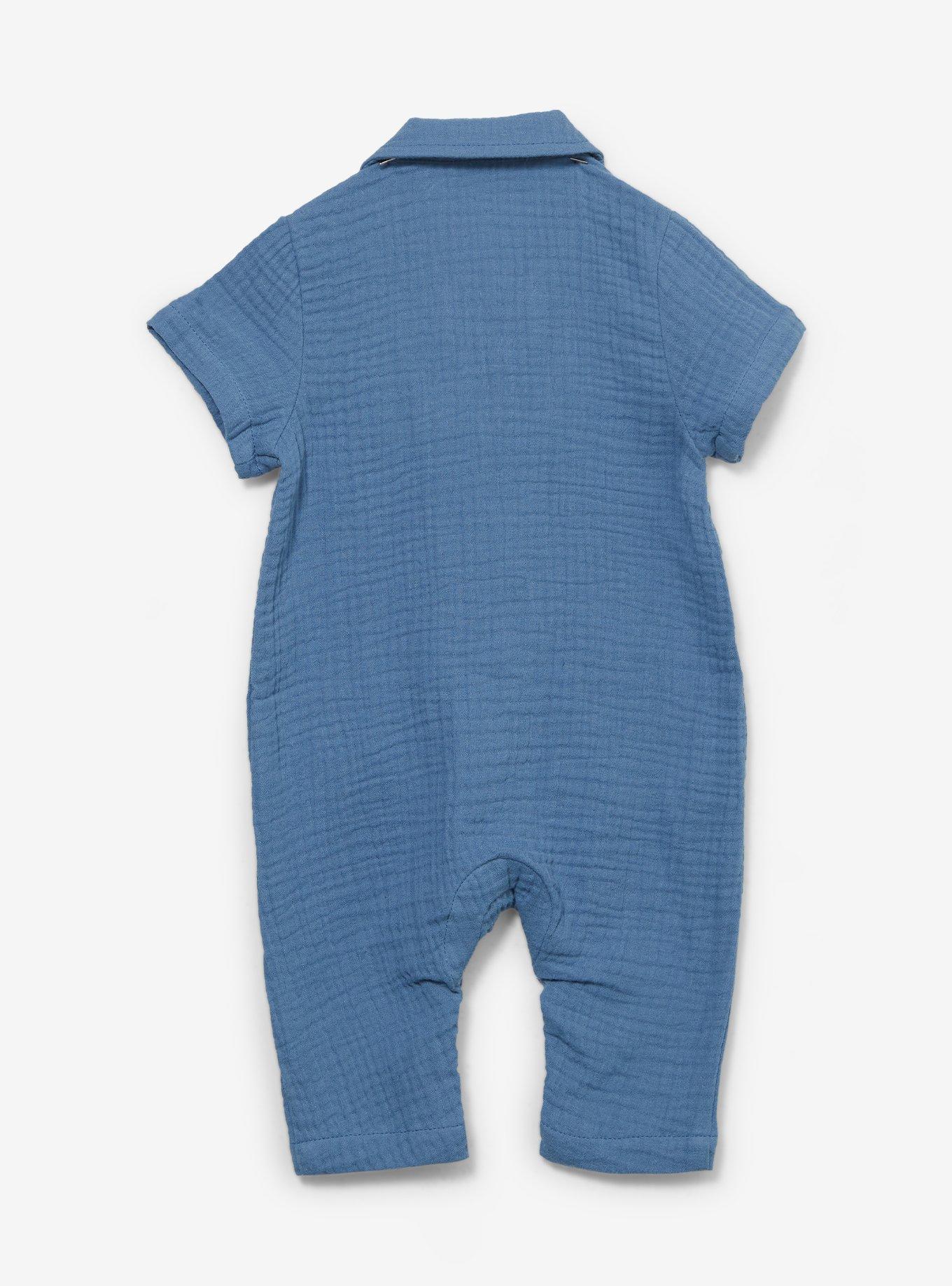 Disney Lilo & Stitch Duckling Linen Collared Infant One-Piece, PINK, alternate