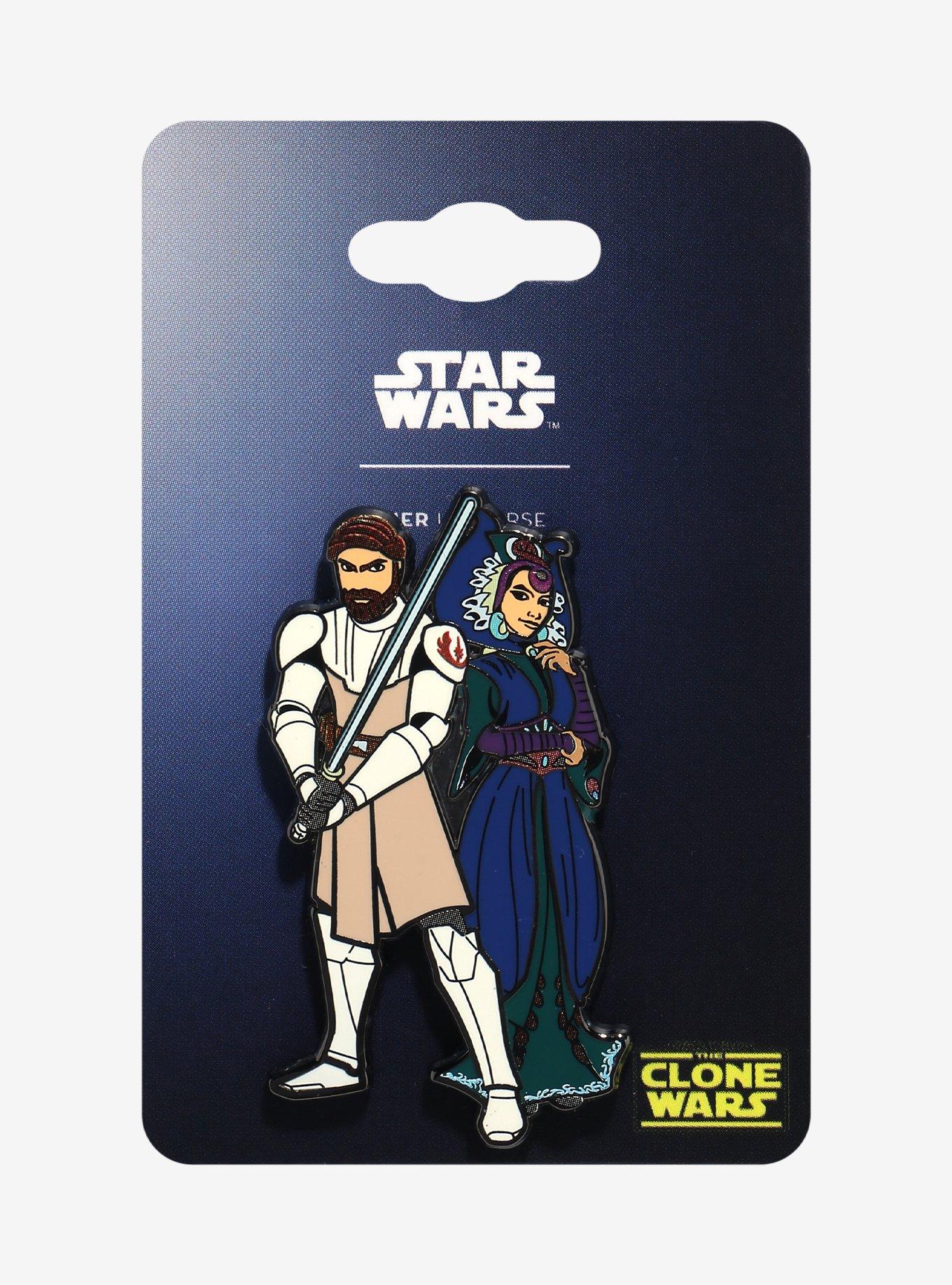 Star Wars Obi-Wan Kenobi & Duchess Satine Enamel Pin Her Universe Exclusive, , hi-res