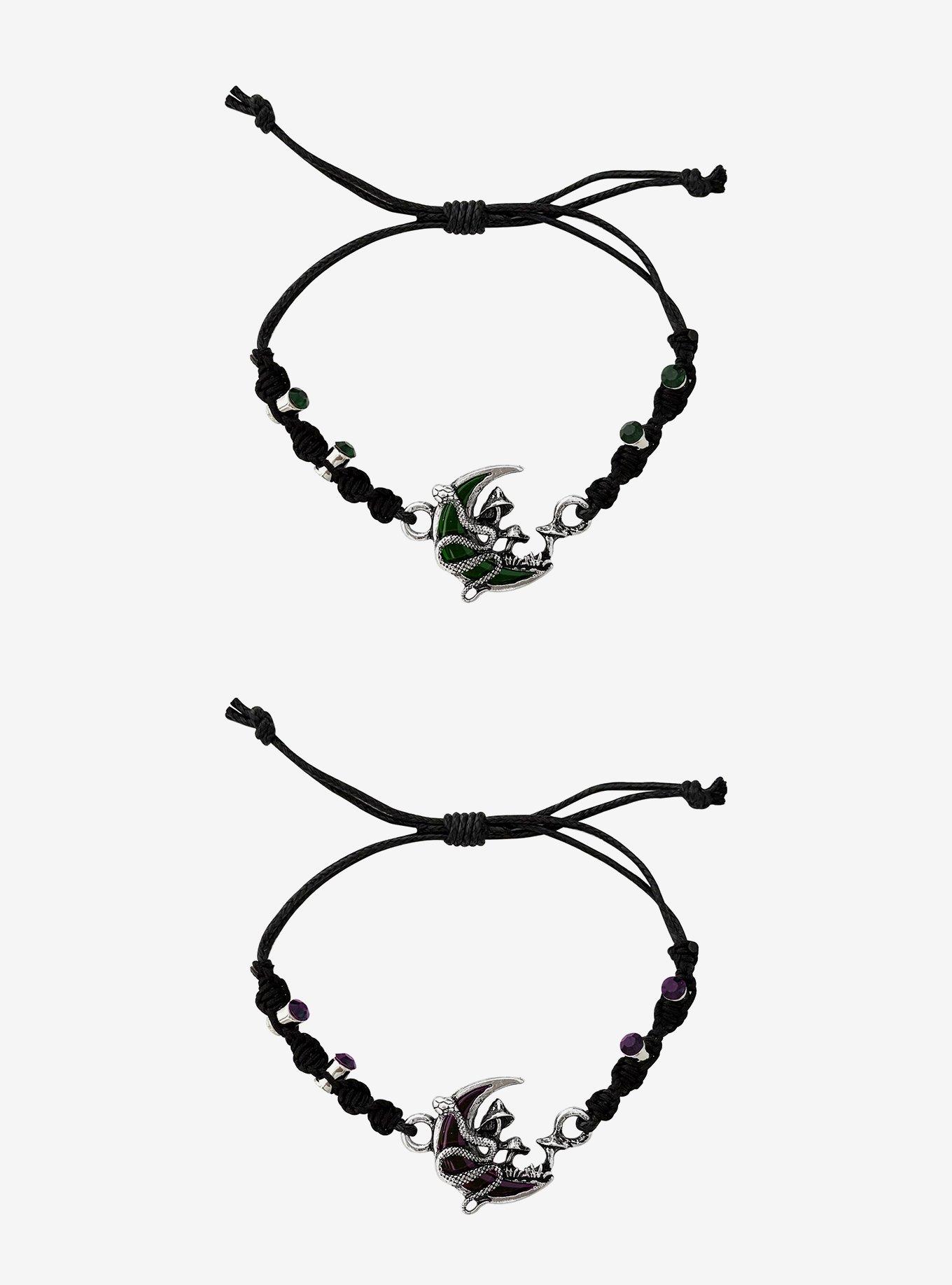 Thorn & Fable Snake Moon Best Friend Cord Bracelet Set, , hi-res