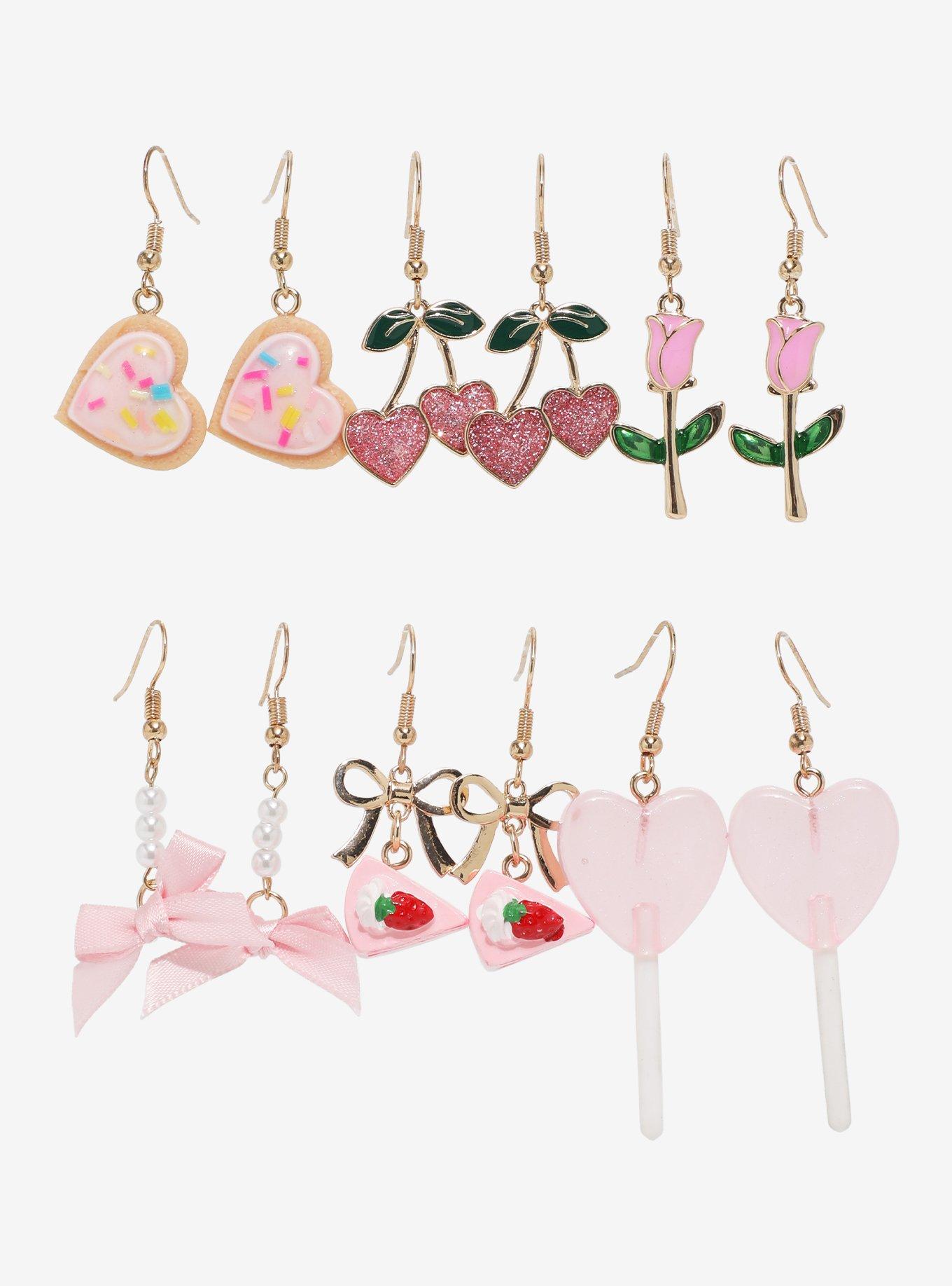 Sweet Society Pink Sweets Earring Set, , hi-res