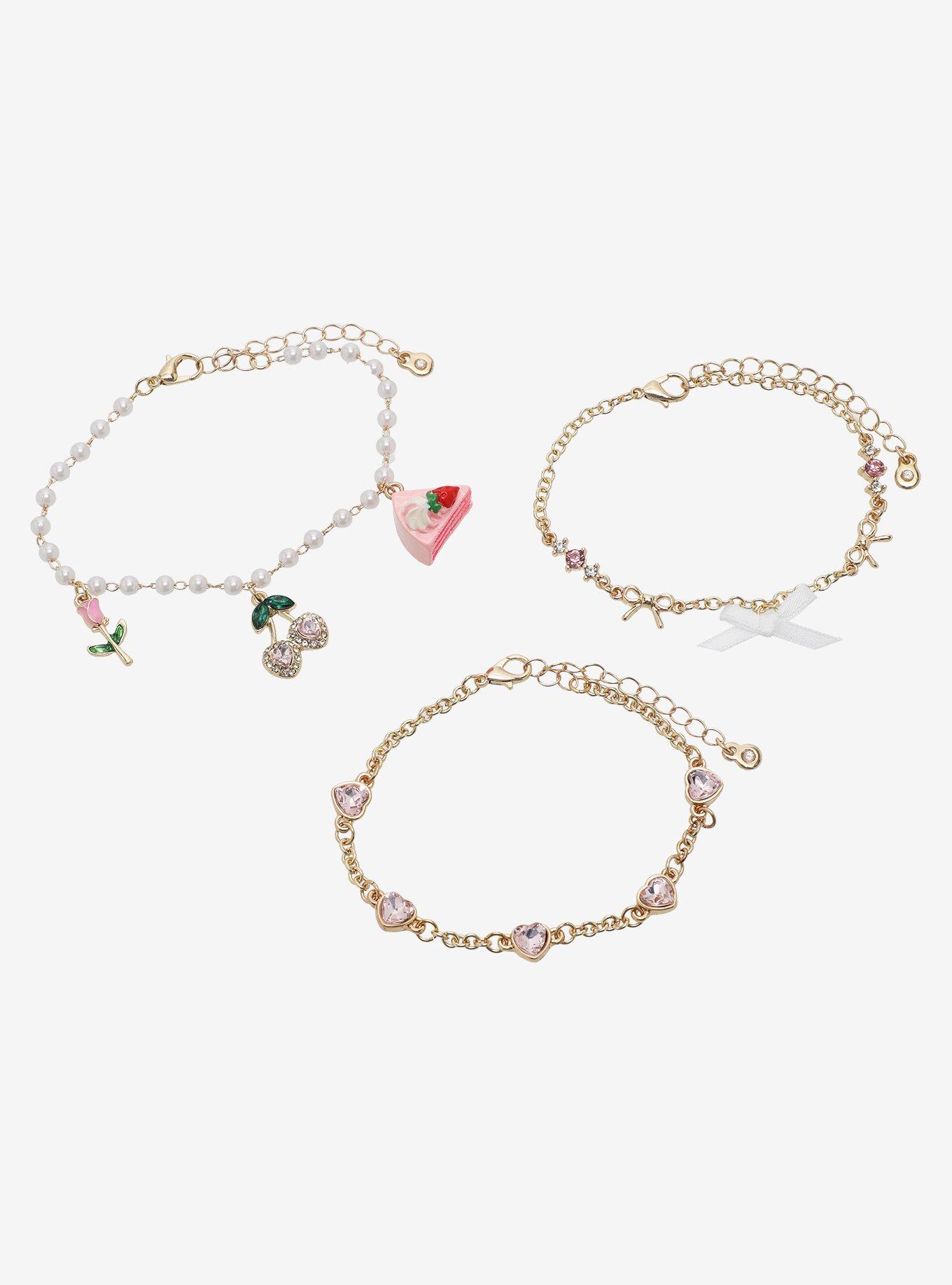 Sweet Society Pink Sweets Bracelet Set, , hi-res