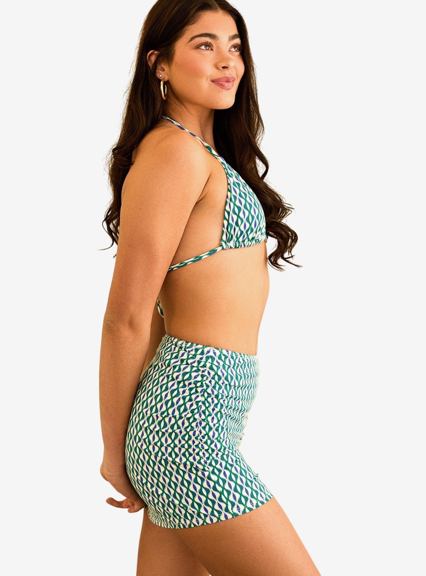 Dippin' Daisy's Lucky Swim Mini Length Skirt Blue Jean, , hi-res