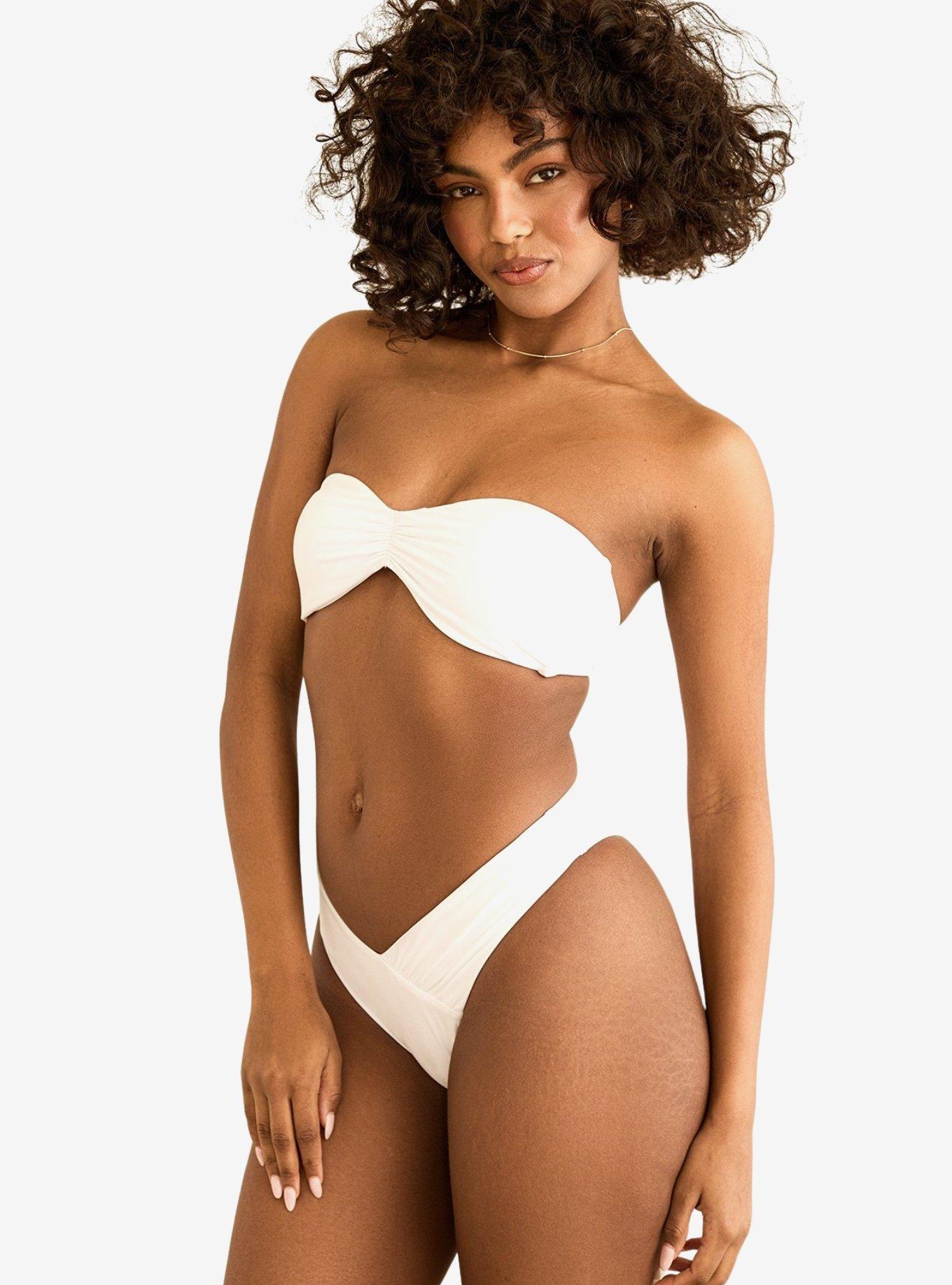Dippin' Daisy's Hudson Bandeau Swim Top White, , hi-res