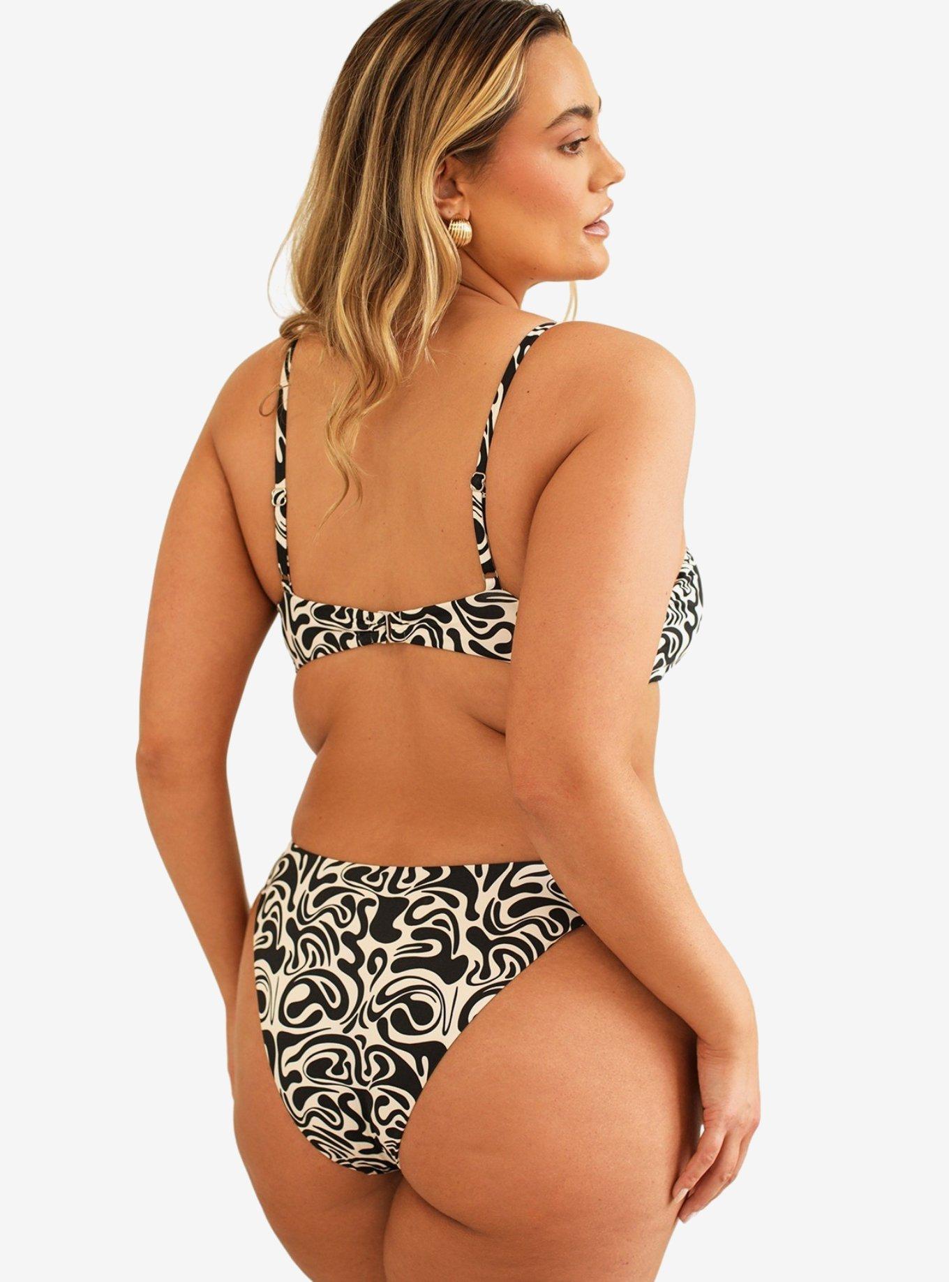 Dippin' Daisy's Britney Bandeau Swim Top Mustang Wave, BRIGHT WHITE, alternate