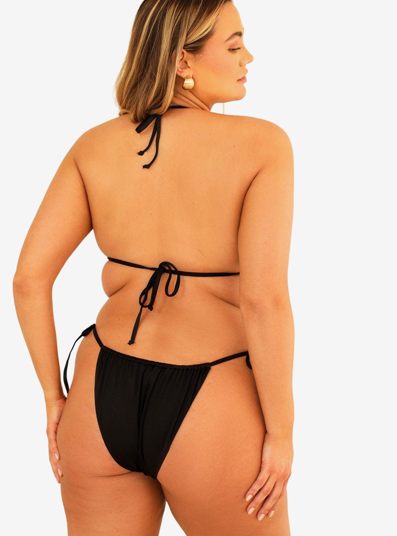 Dippin' Daisy's Presley Tie String Swim Bottom Black, BLACK, alternate