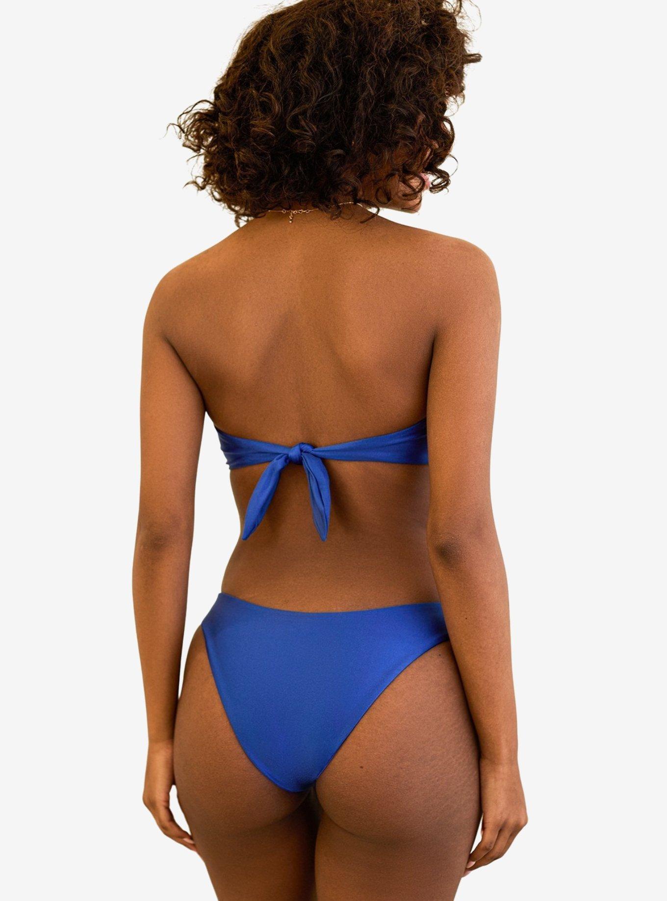 Dippin' Daisy's Nocturnal Cheeky Swim Bottom Marina Shimmer, BLUE, alternate
