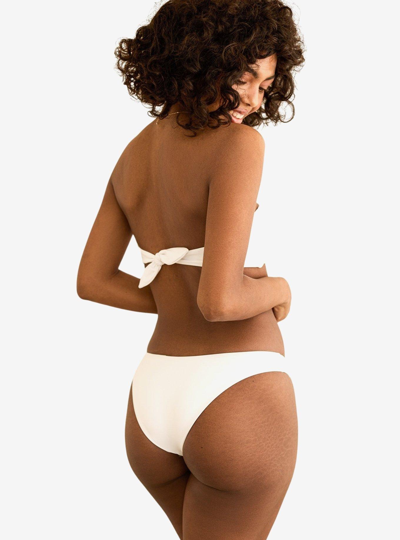 Dippin' Daisy's Nocturnal Cheeky Swim Bottom White, BRIGHT WHITE, alternate
