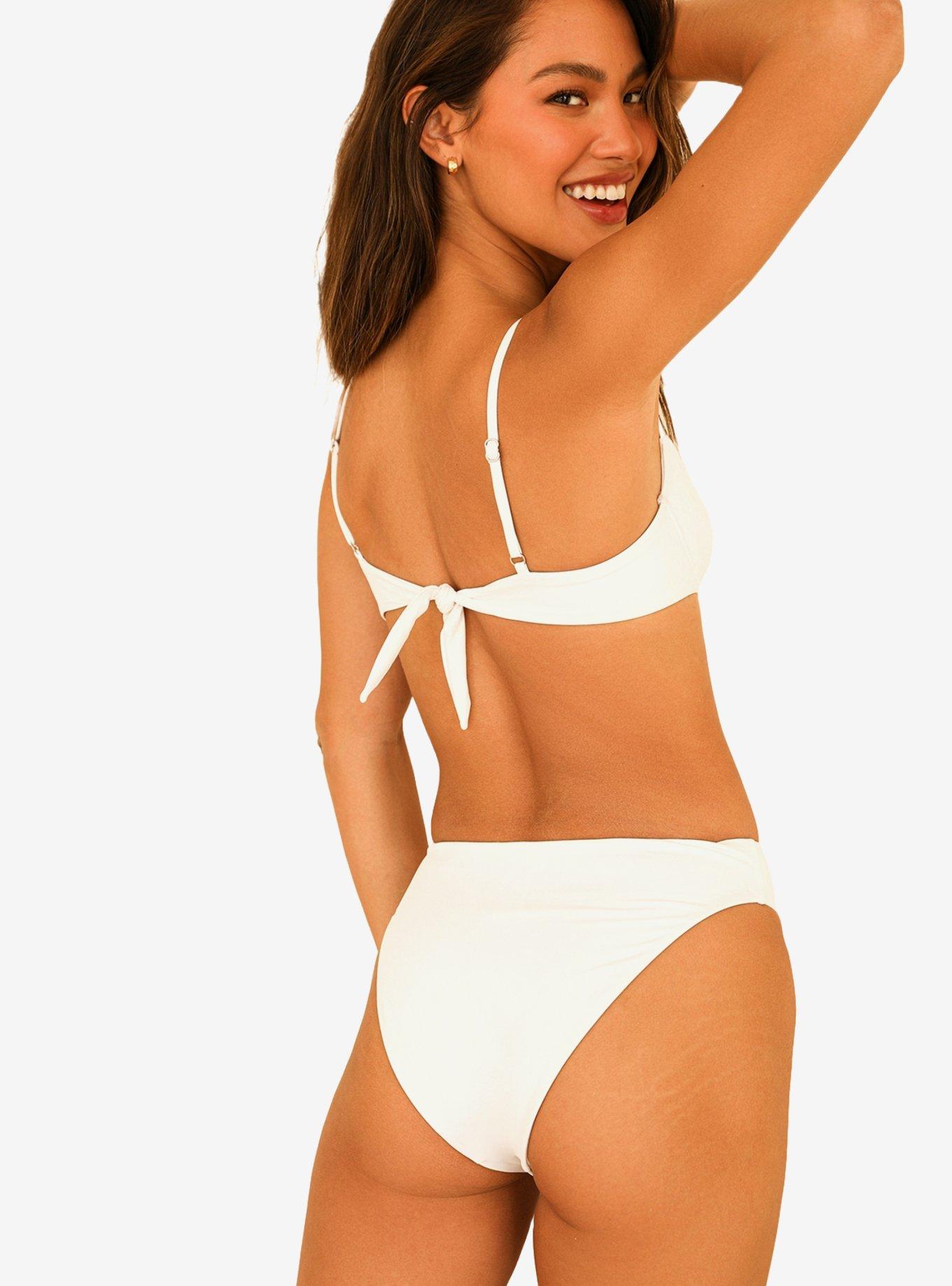 Dippin' Daisy's Seashore High Waist Cheeky Swim Bottom White, BRIGHT WHITE, alternate