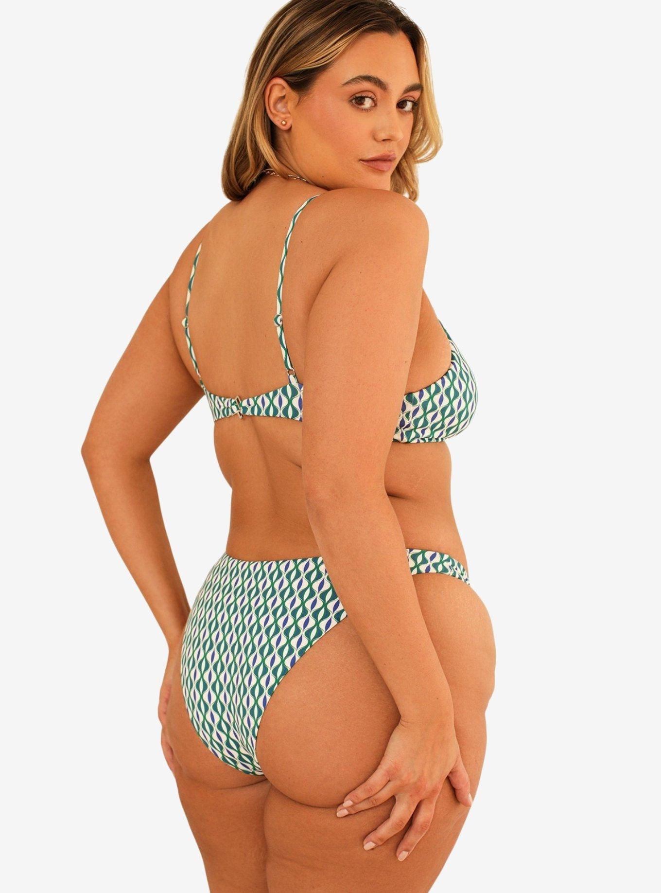 Dippin' Daisy's Zen Knotted Triangle Swim Top Blue Jean, MULTI, alternate