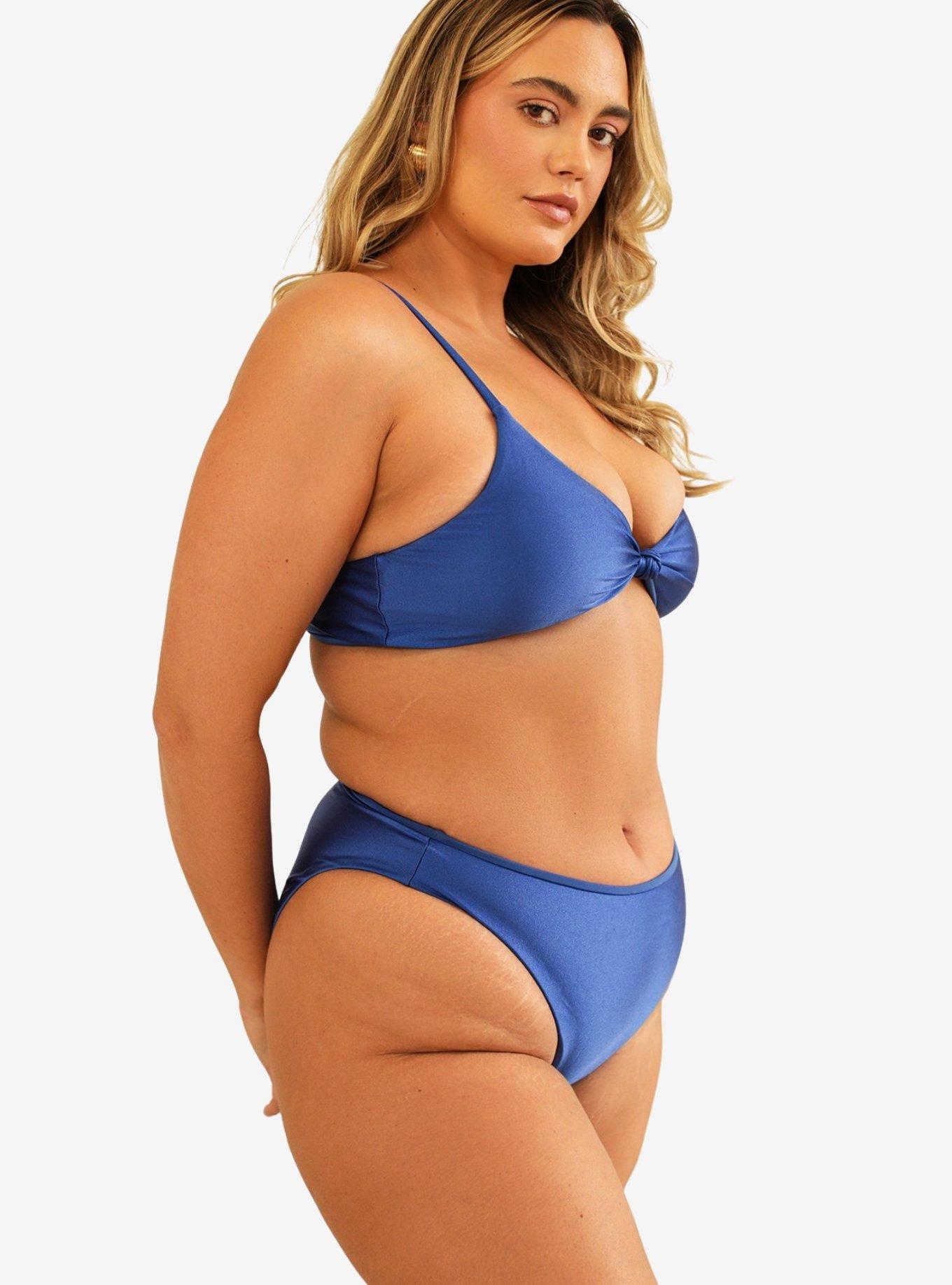 Dippin' Daisy's Zen Knotted Triangle Swim Top Marina Shimmer, , hi-res