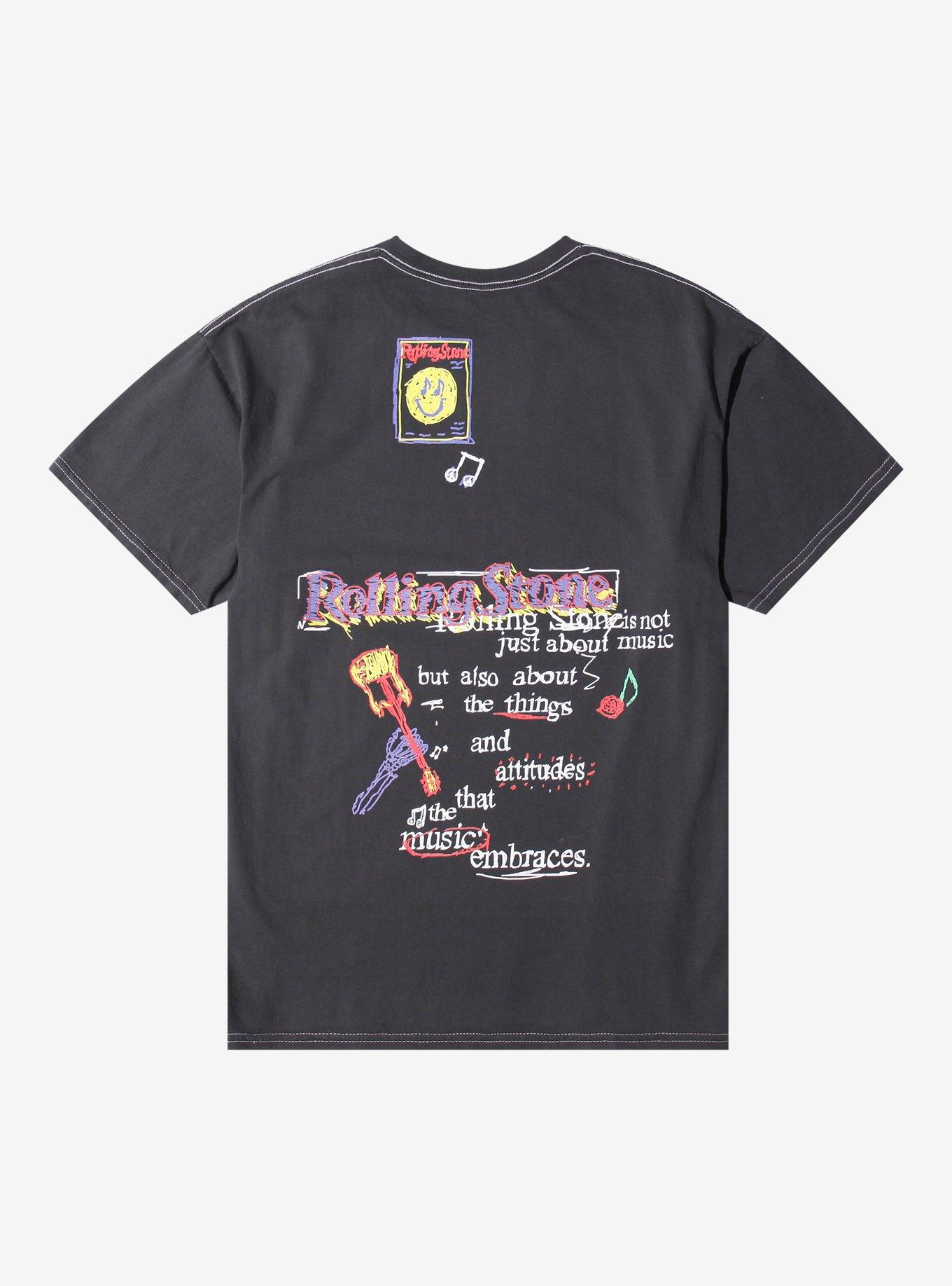 Rolling Stone Magazine Doodles Relaxed Fit Girls T-Shirt, , hi-res