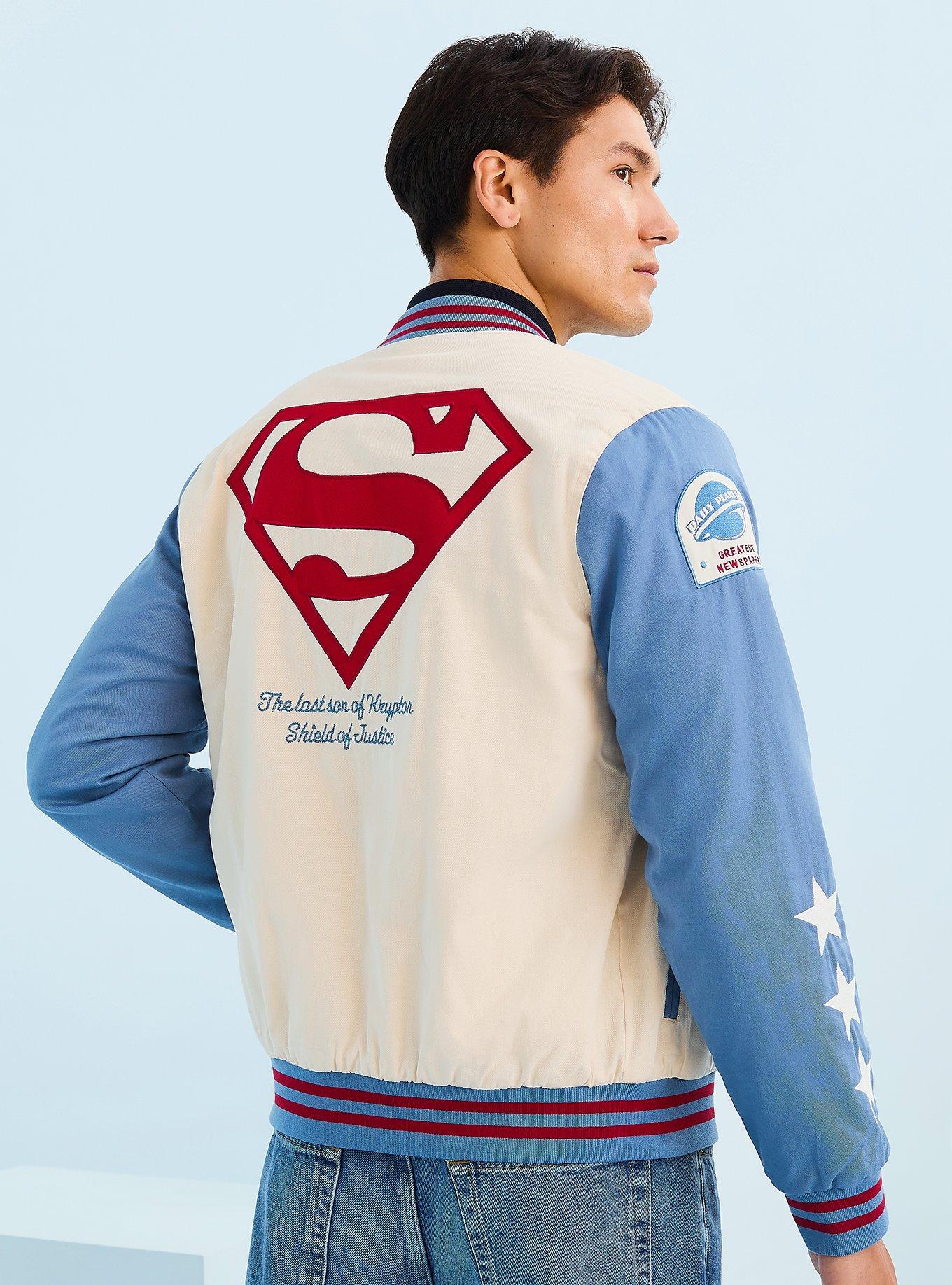 DC Comics Superman Icons Varsity Jacket - BoxLunch Exclusive, , hi-res