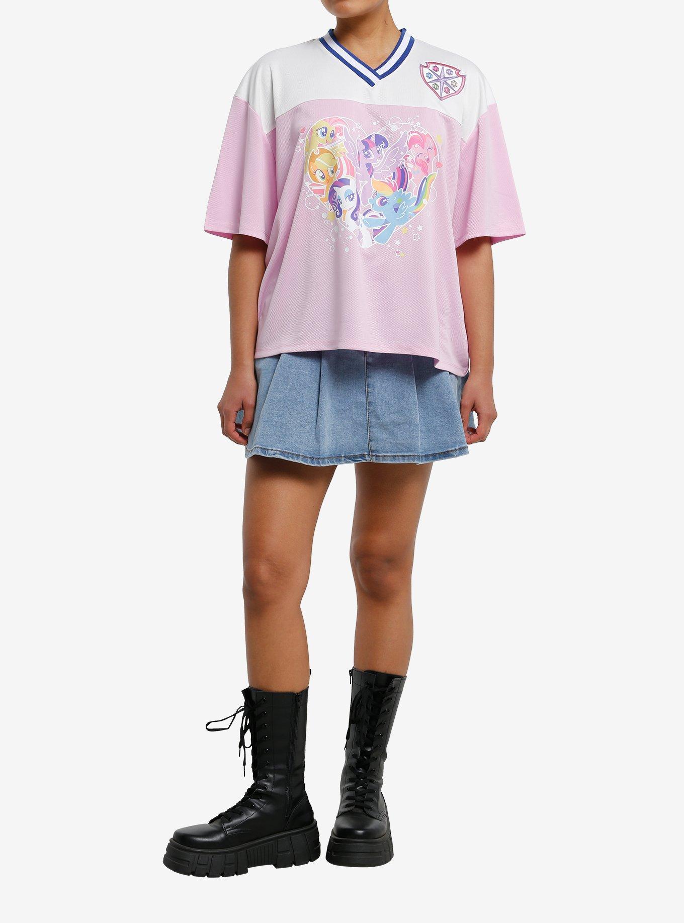 My Little Pony Group Castle Girls Oversized Football Jersey, MULTI, alternate