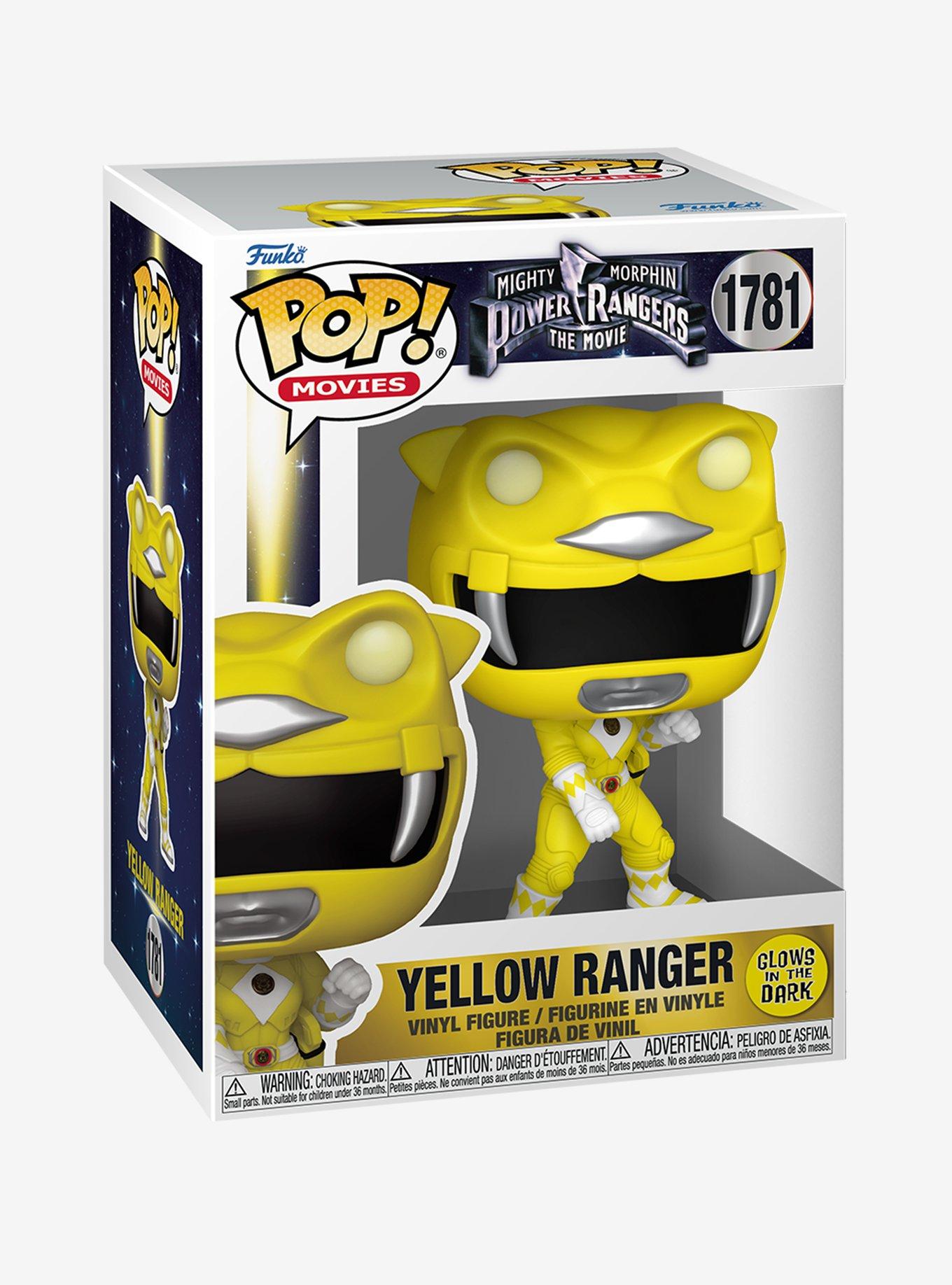 Funko Mighty Morphin Power Rangers Pop! Movies Yellow Ranger Glow-In-The-Dark Vinyl Figure, , alternate