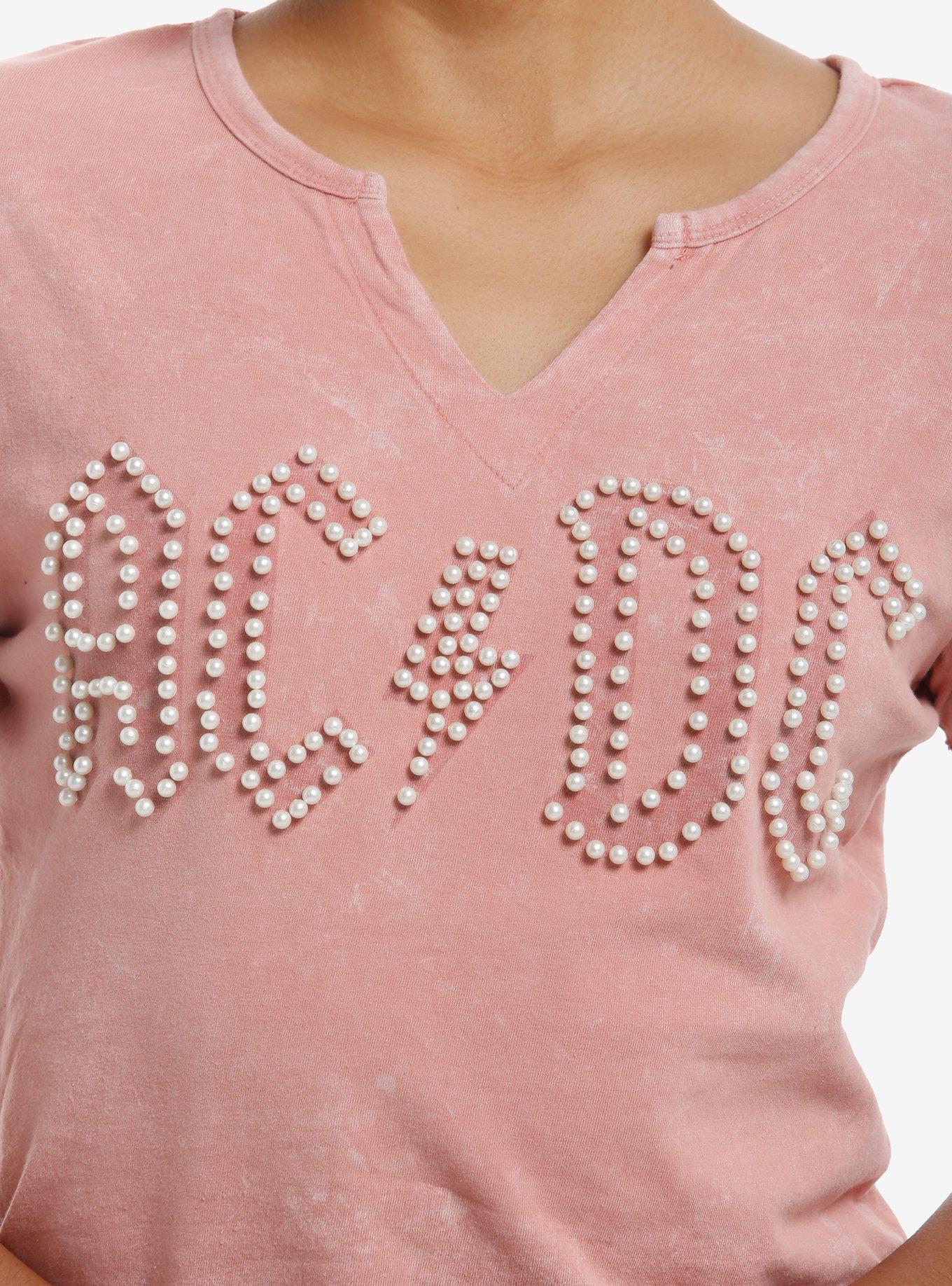 AC/DC Pearl Logo Girls V-Neck T-Shirt, , hi-res