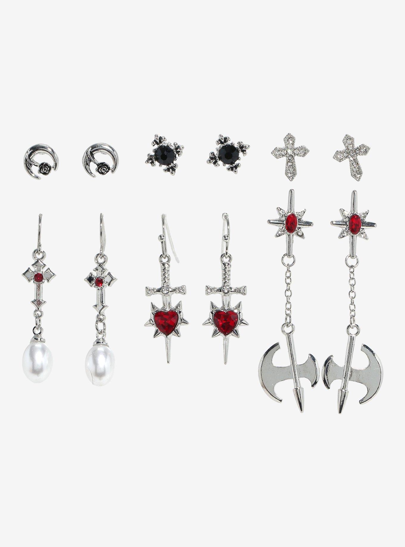 Thorn & Fable Medieval Dagger Earring Set, , hi-res