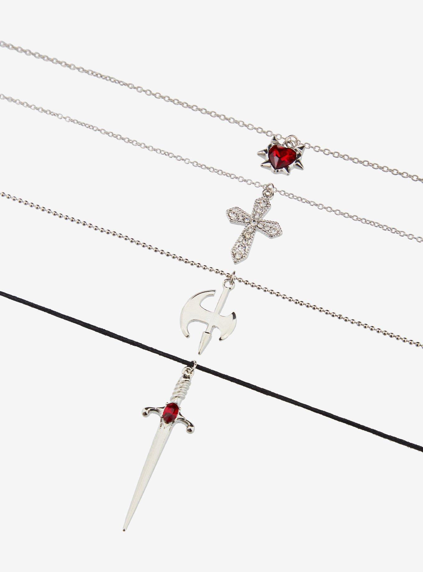 Thorn & Fable Medieval Weapons Necklace Set, , alternate