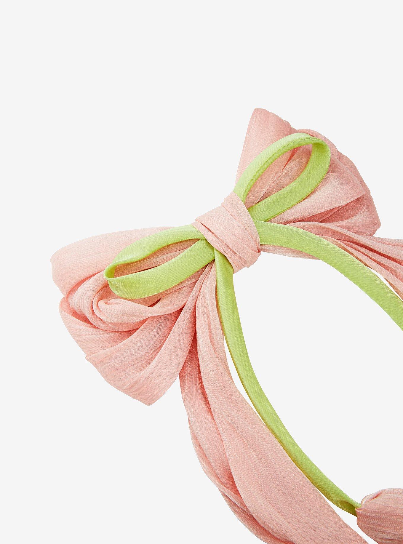 Thorn & Fable Pink Tulip Hair Bow, , alternate