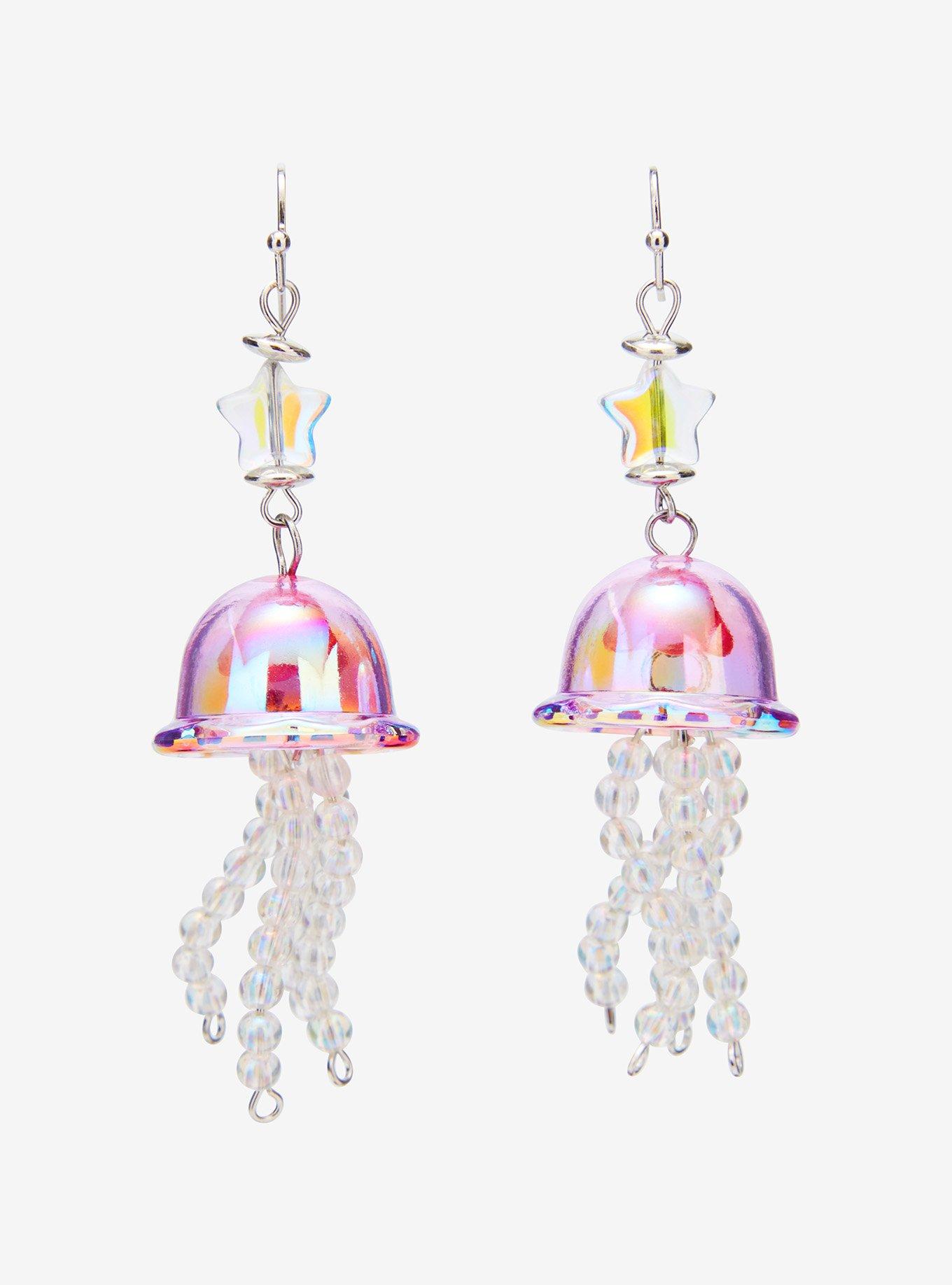 Sweet Society Iridescent Jellyfish Drop Earrings, , hi-res