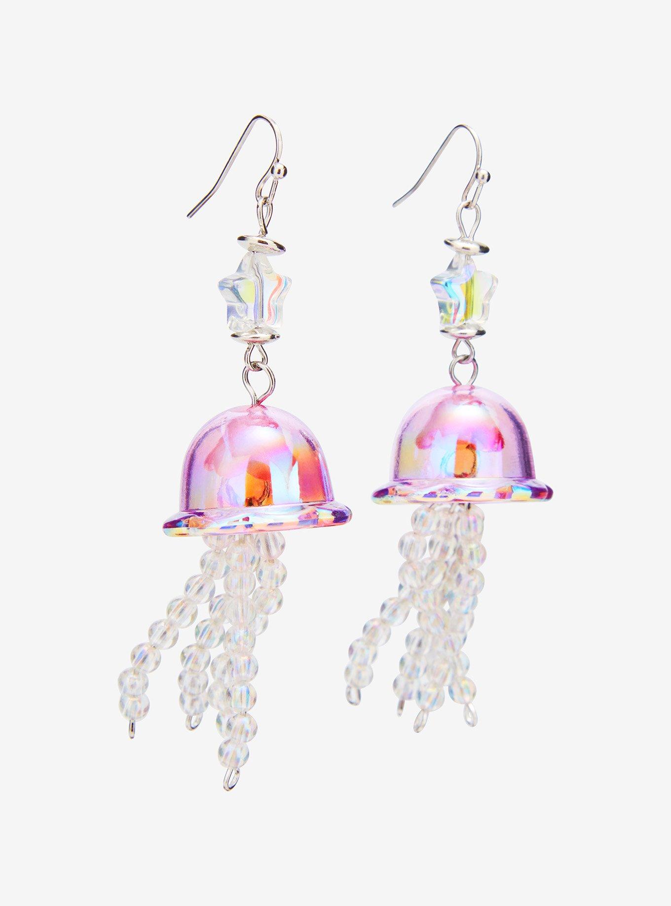 Sweet Society Iridescent Jellyfish Drop Earrings, , alternate