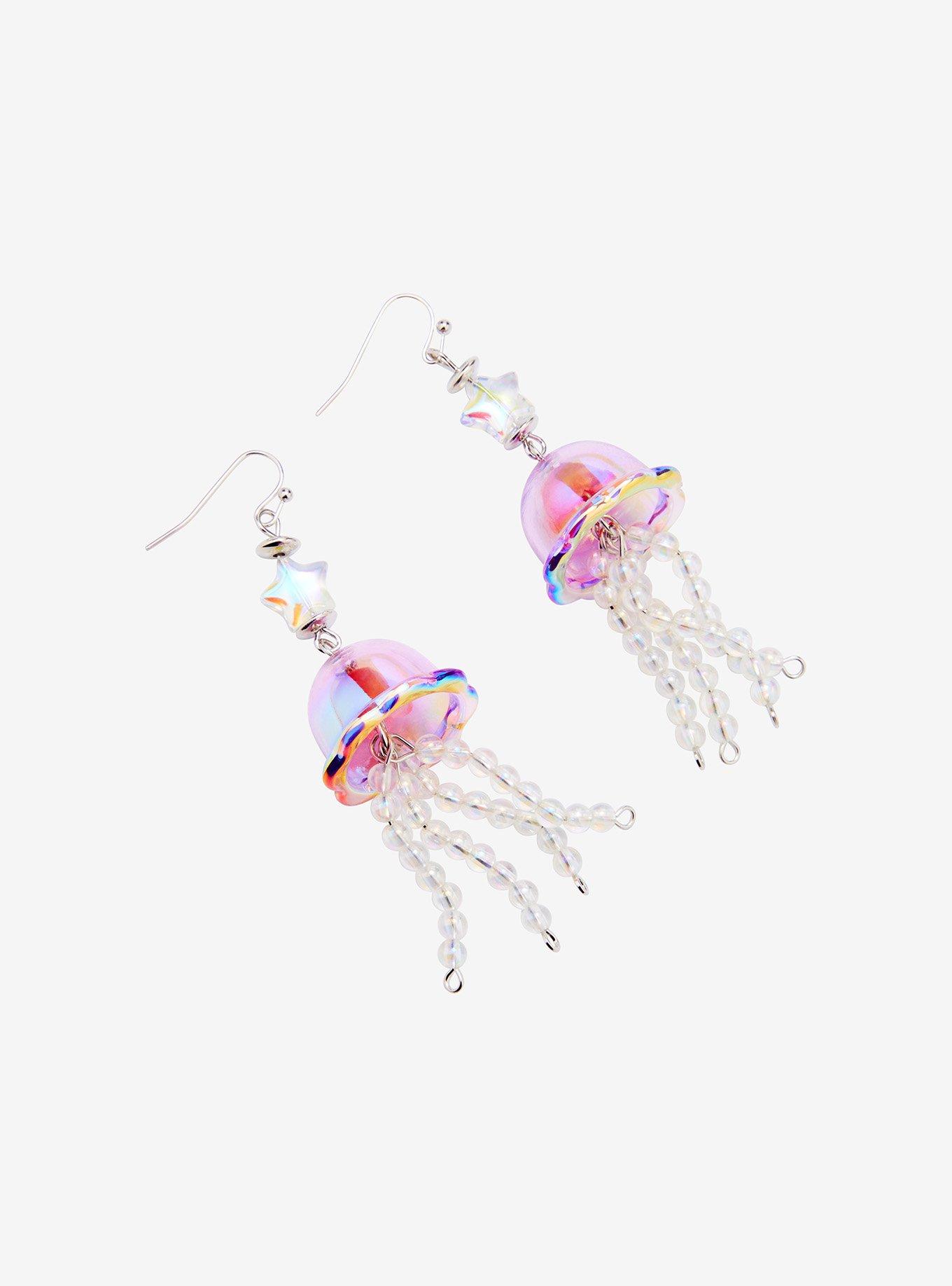 Sweet Society Iridescent Jellyfish Drop Earrings, , alternate