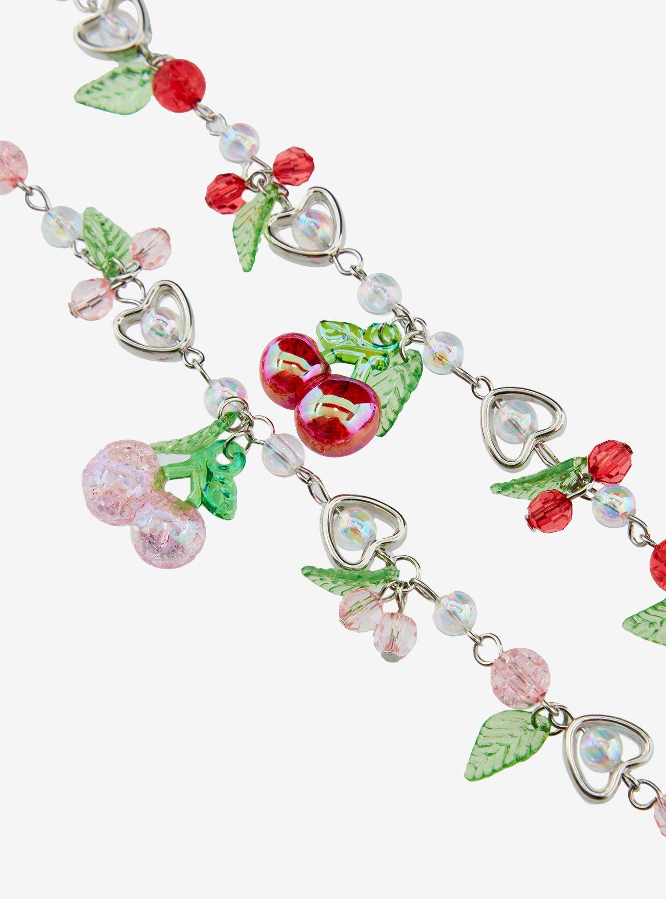 Sweet Society Cherry Best Friend Charm Bracelet Set, , alternate
