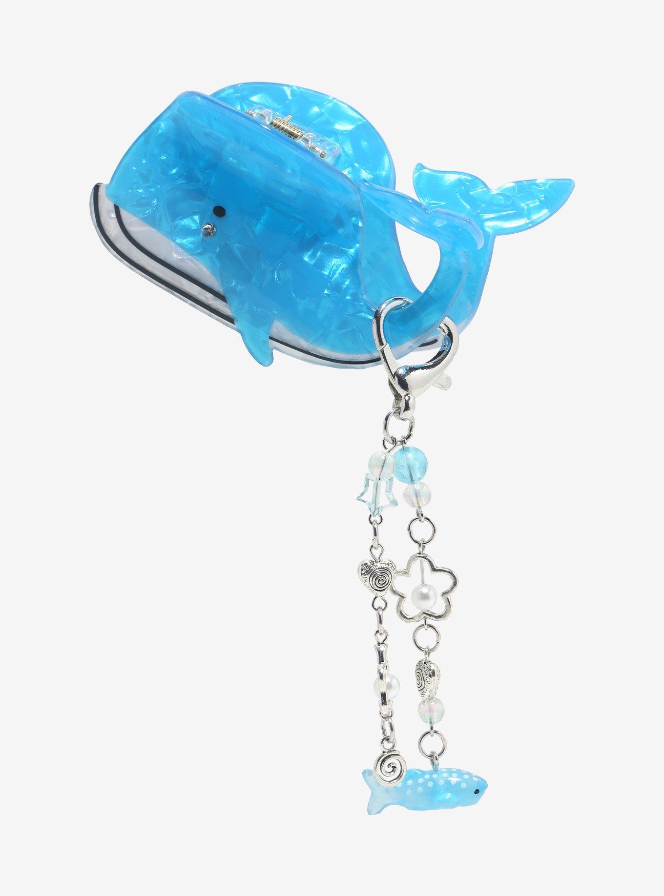 Sweet Society Blue Whale Charm Claw Hair Clip, , hi-res