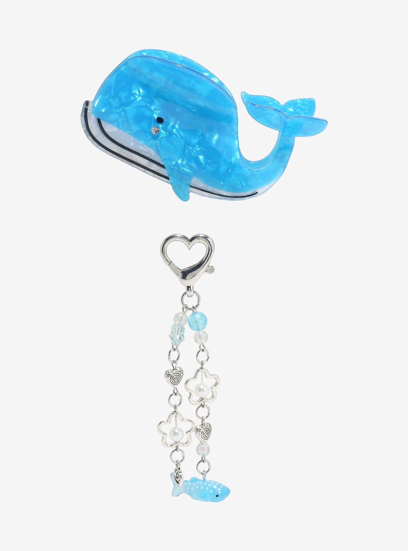 Sweet Society Blue Whale Charm Claw Hair Clip, , alternate