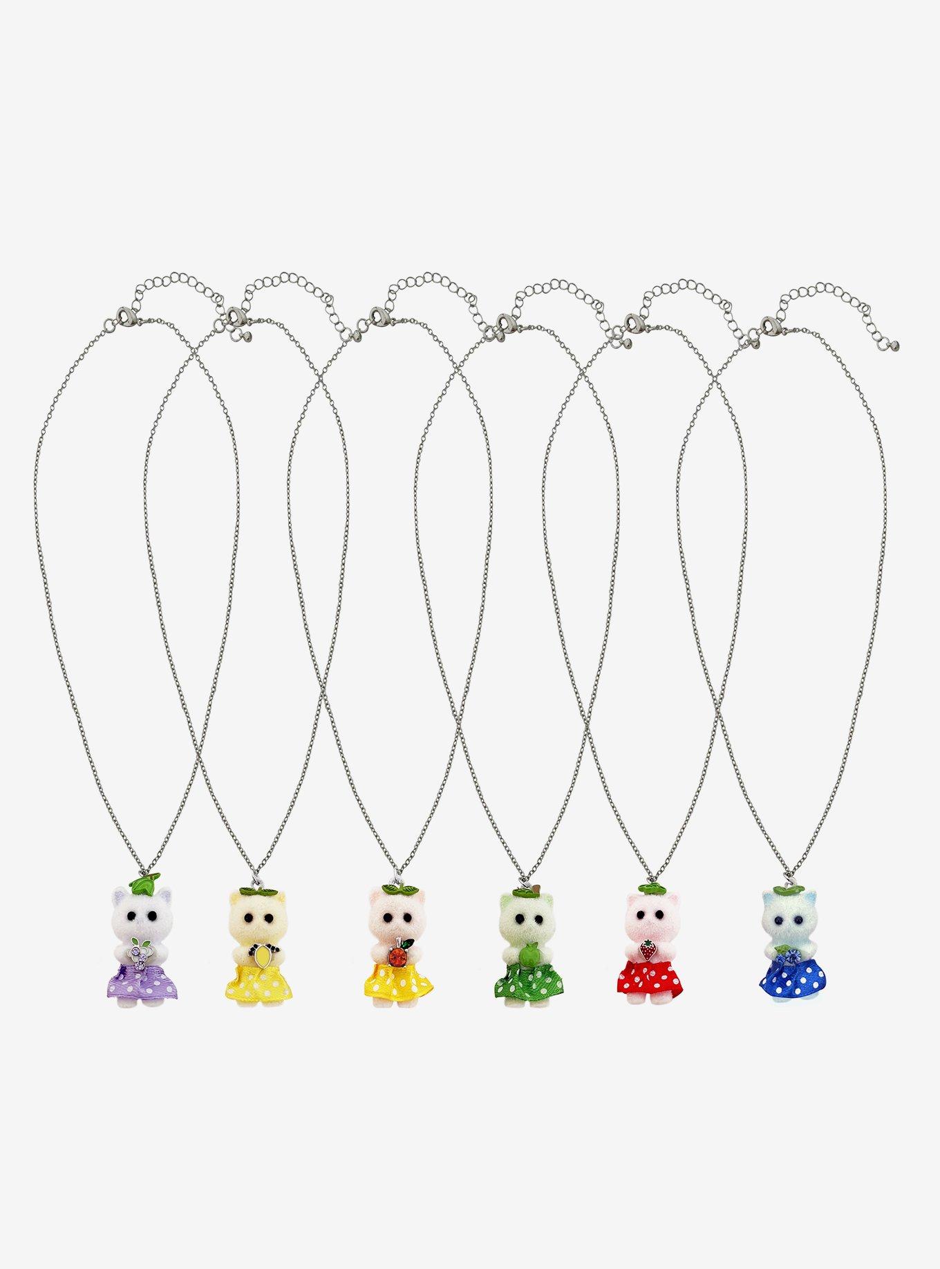 Fruit Juice Fruit Kitty Blind Box Necklace, , alternate