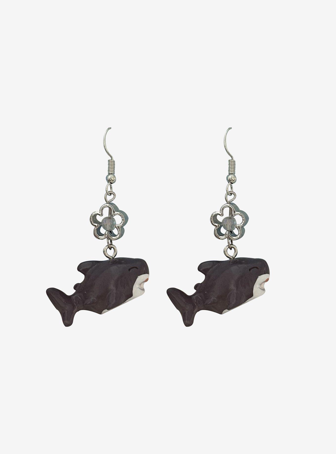 Sweet Society Shark Charm Earrings, , hi-res