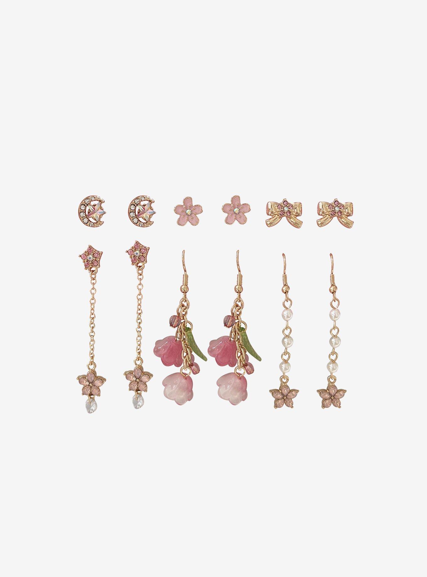 Sweet Society Sakura Gem Earring Set, , hi-res