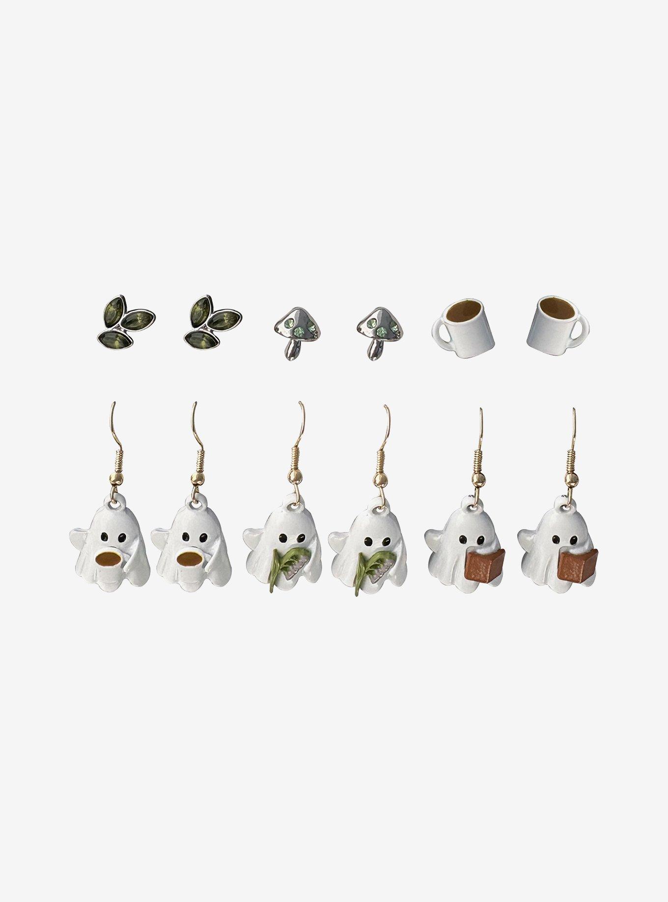 Thorn & Fable Cozy Ghosts Earring Set, , hi-res