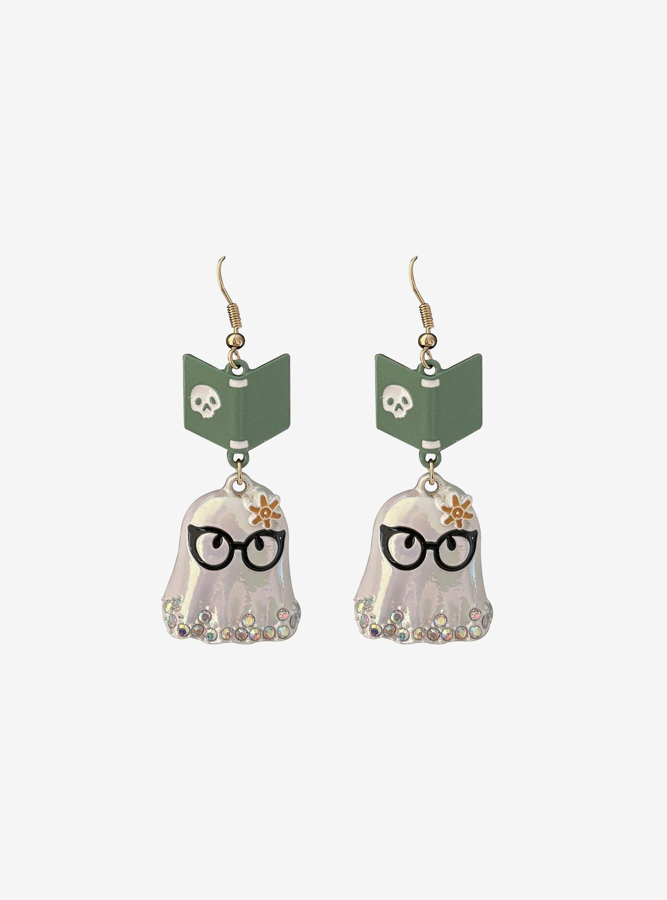 Bookworm Ghosts Drop Earrings, , hi-res