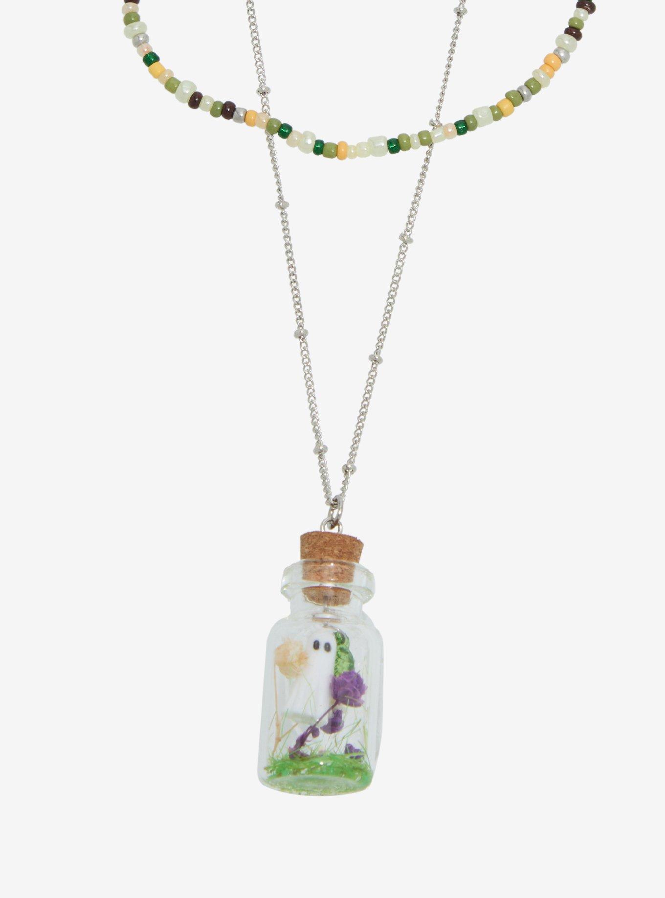 Thorn & Fable Ghost Jar Bead Necklace Set, , alternate