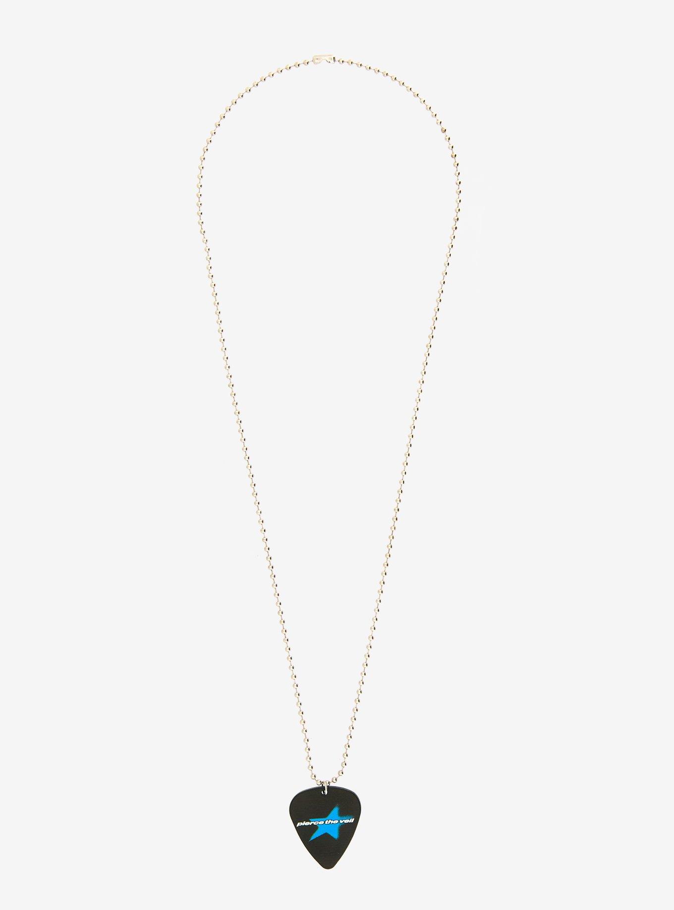 Pierce The Veil Logo Guitar Pick Necklace, , alternate