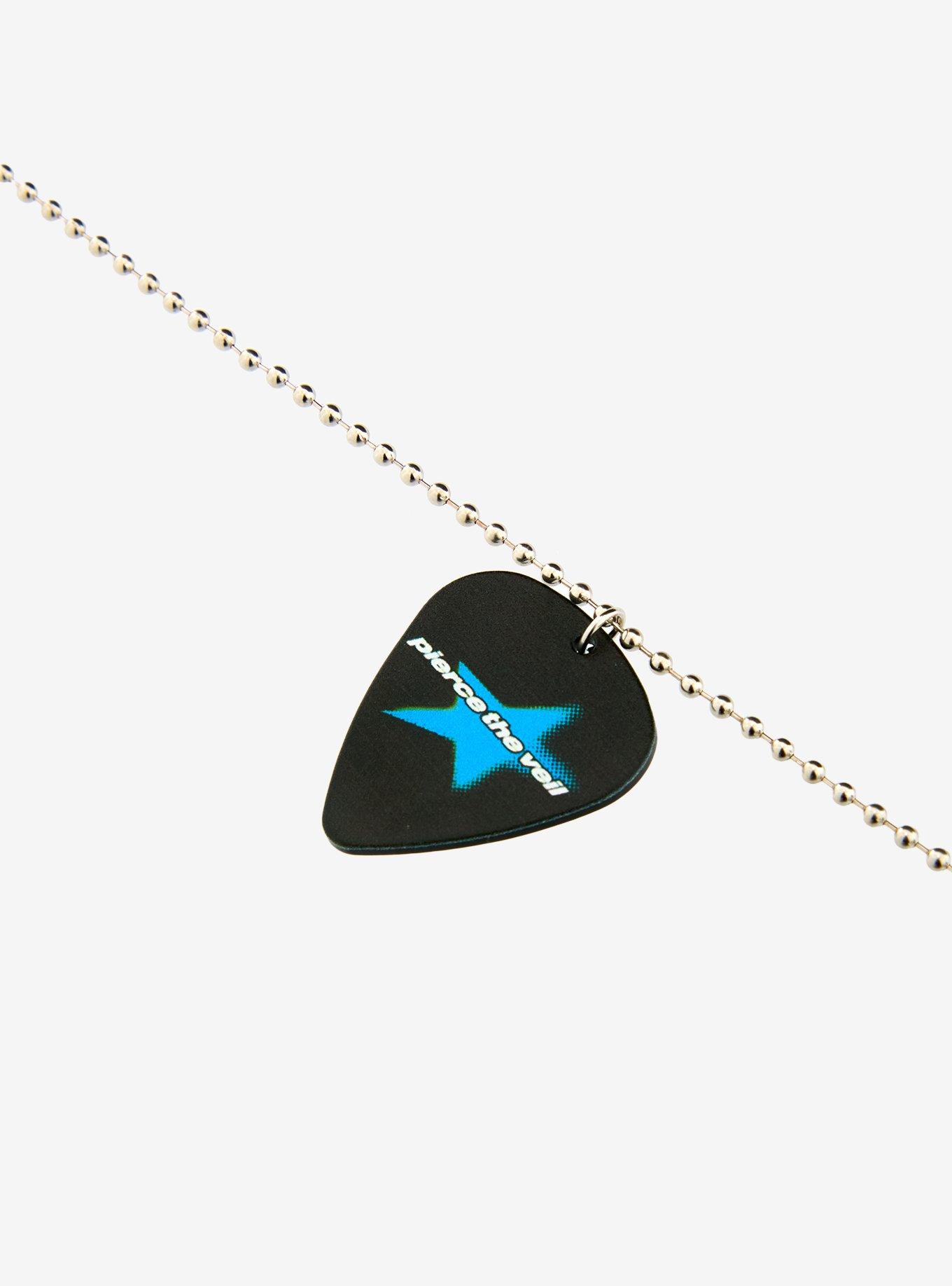 Pierce The Veil Logo Guitar Pick Necklace, , alternate