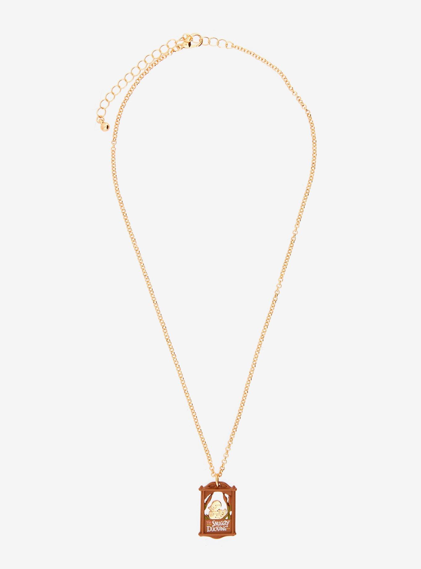 Disney Tangled The Snuggly Duckling Pendant Necklace, , hi-res