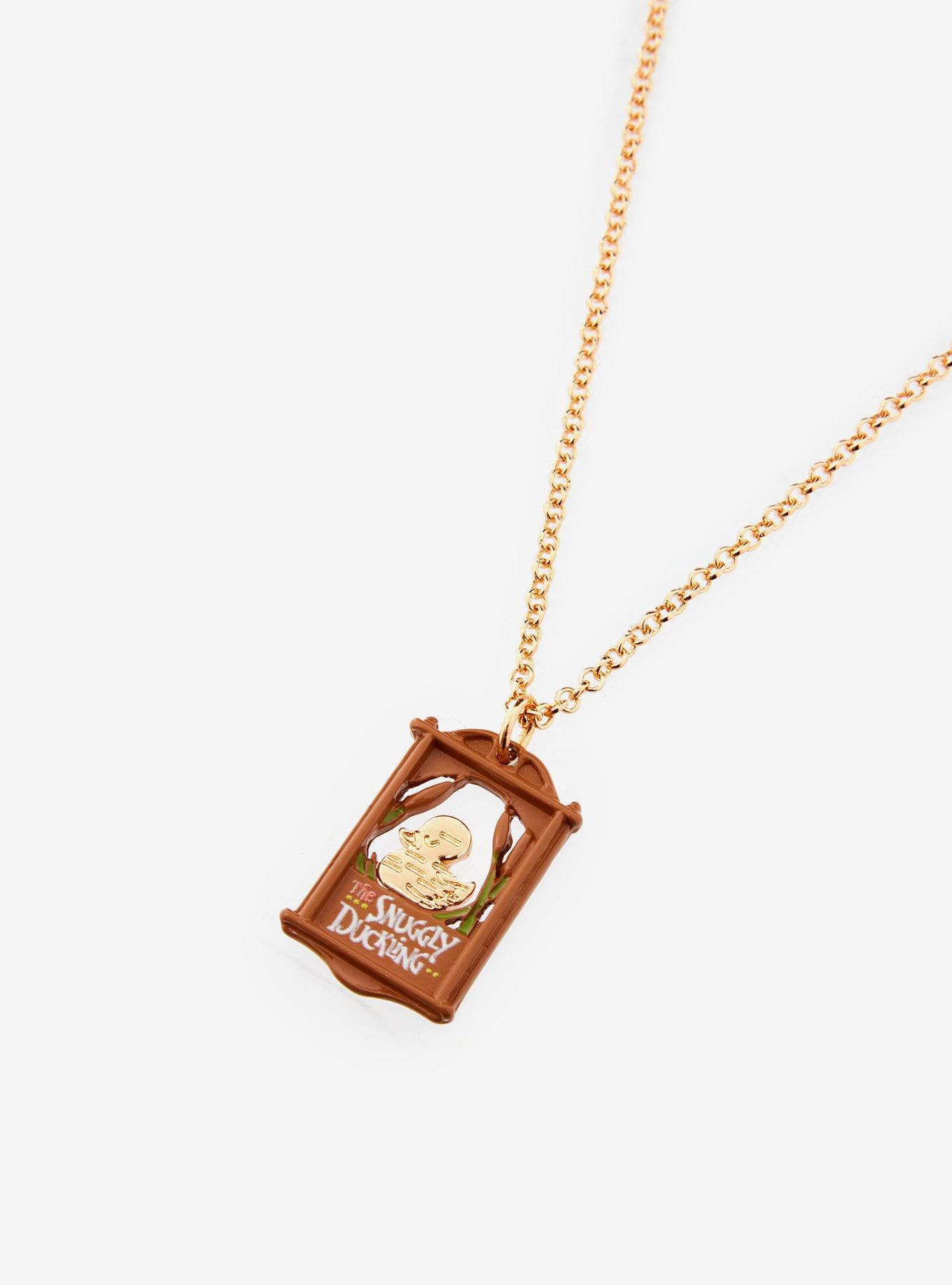Disney Tangled The Snuggly Duckling Pendant Necklace, , alternate