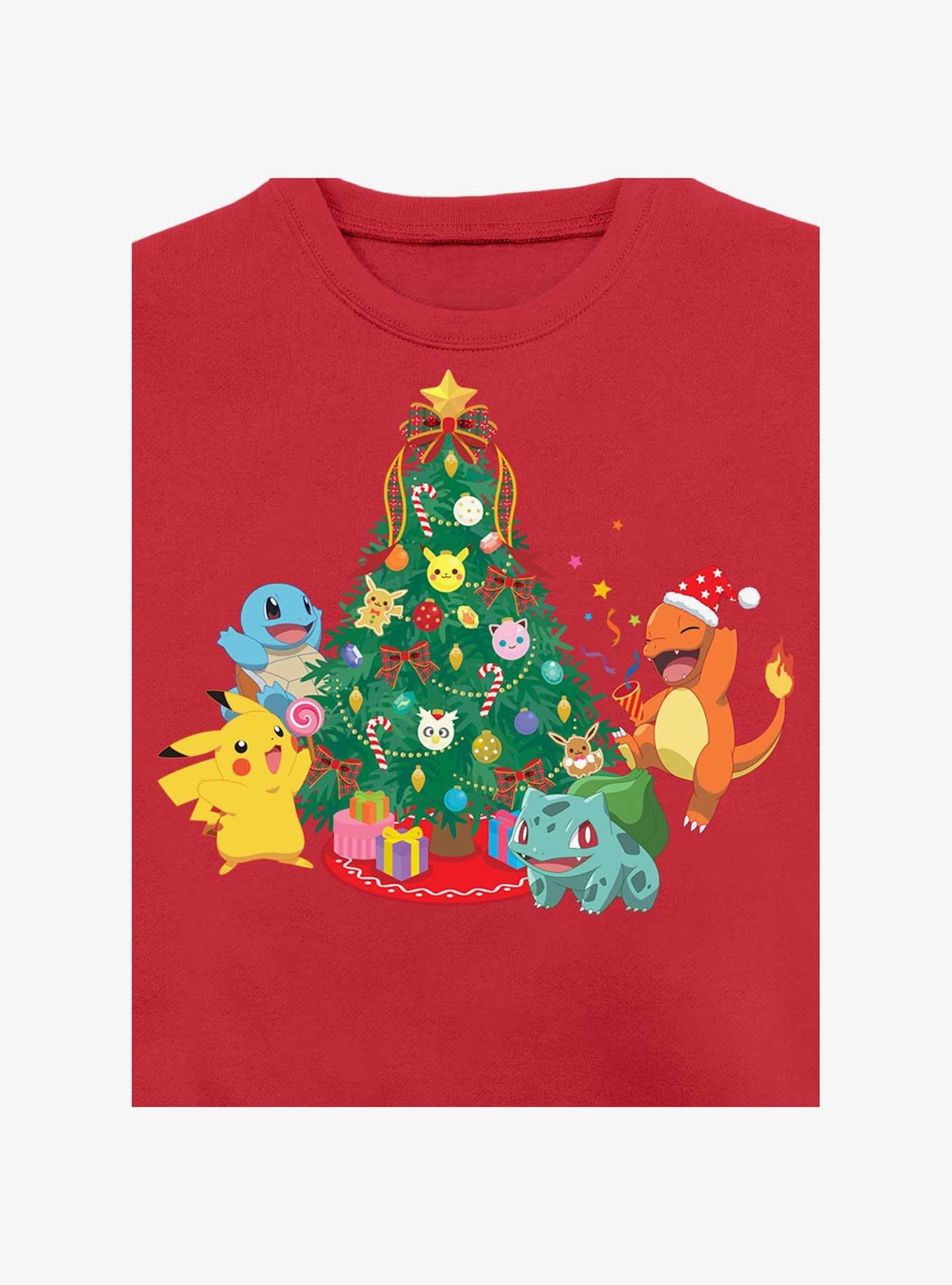 Pokemon Christmas Tree Sweatshirt, RED, alternate