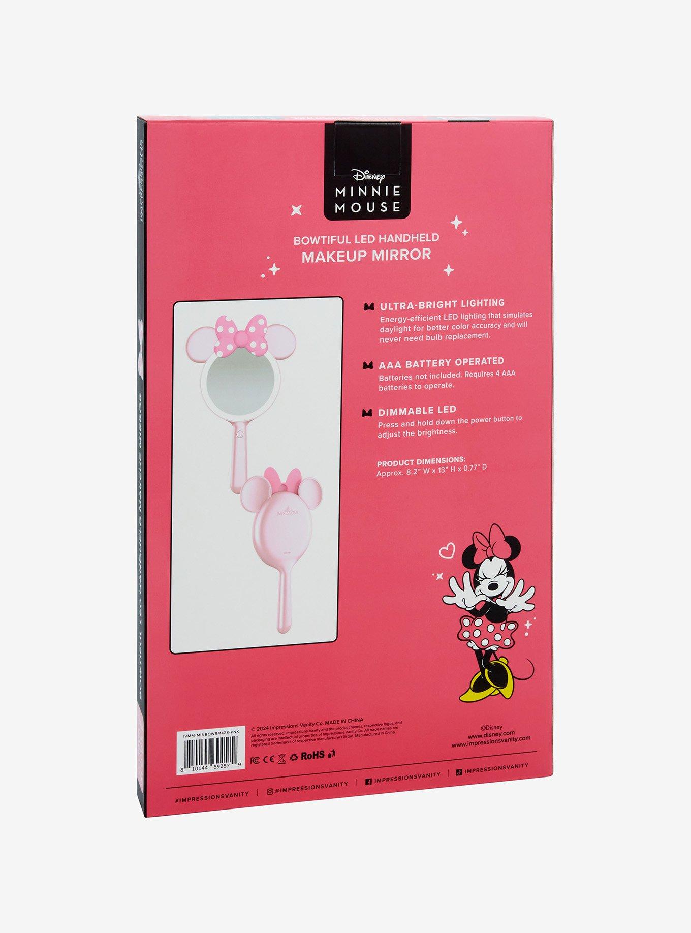 Disney Minnie Mouse Pink Handheld Light-Up Mirror, , alternate