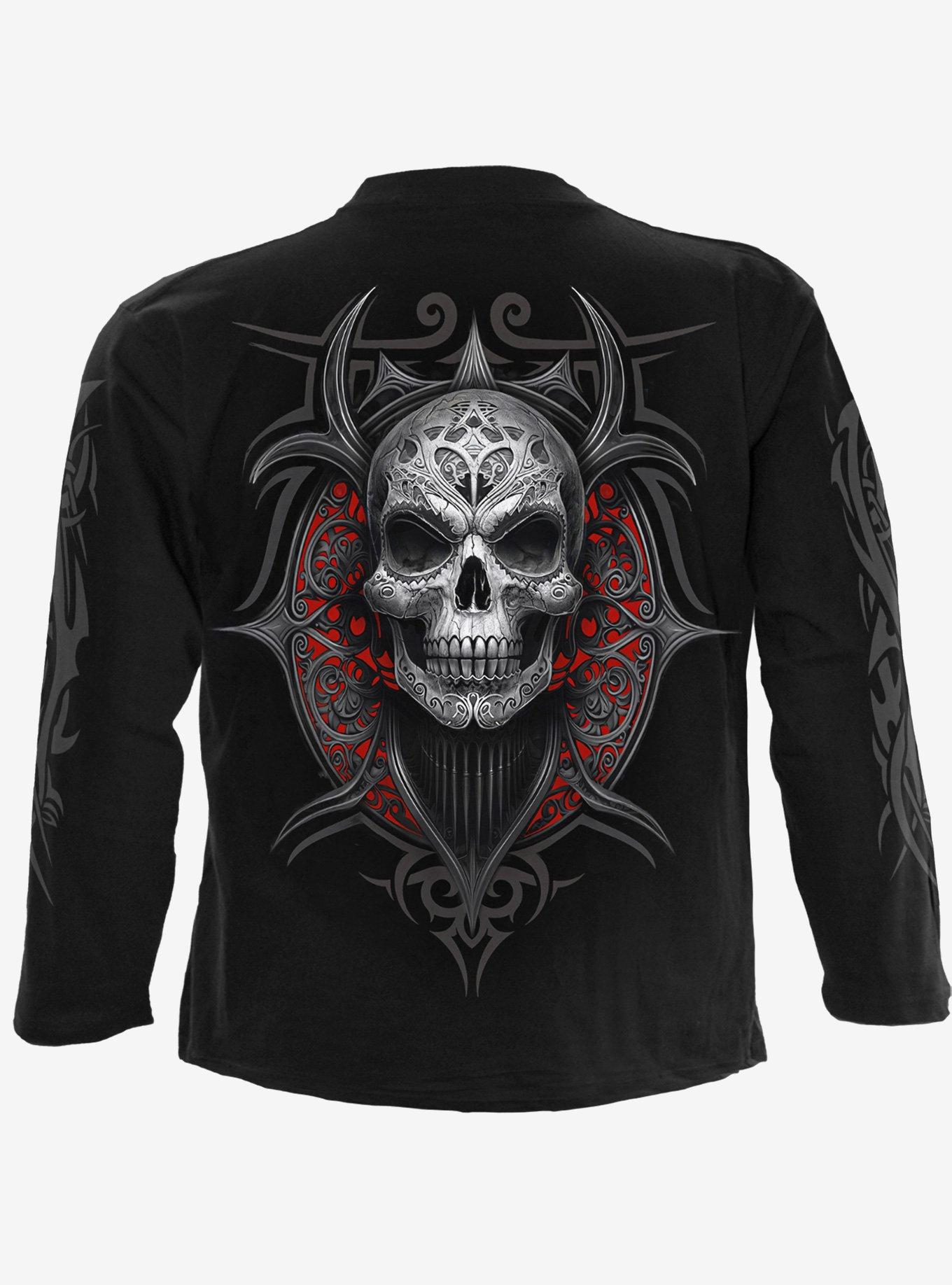 Spiral High Priestess Long Sleeve T-Shirt, BLACK, alternate