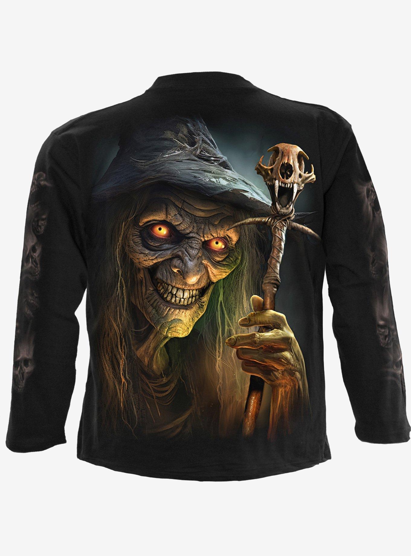 Spiral Witch's Brew Long Sleeve T-Shirt, BLACK, alternate