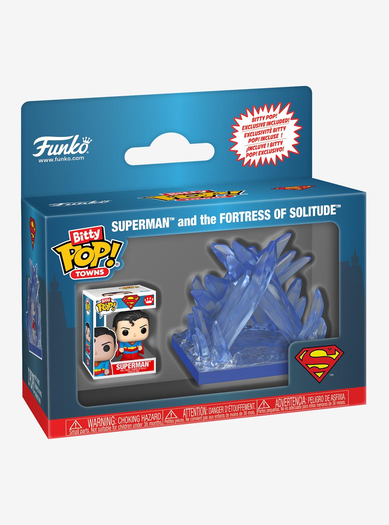 Funko DC Comics Bitty Pop! Towns Superman And The Fortress Of Solitude Vinyl Figure Set, , hi-res