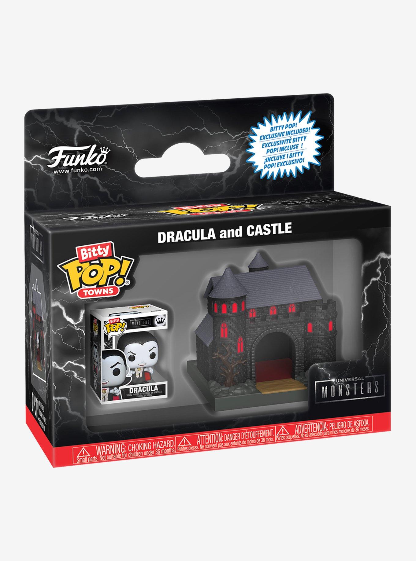 Funko Universal Monsters Bitty Pop! Towns Dracula And Castle Vinyl Figure Set, , hi-res