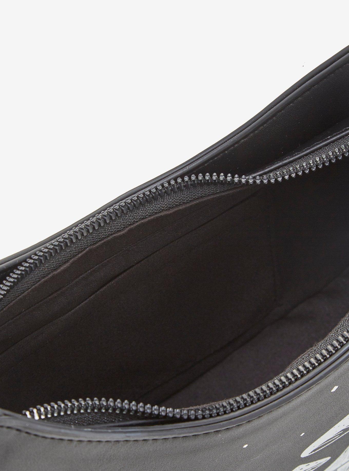 Black & White Mushroom Butterfly Shoulder Bag, , alternate