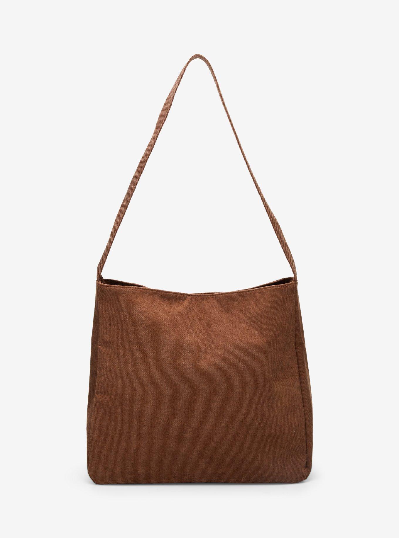 Mushroom Cottagecore Corduroy Messenger Bag, , alternate
