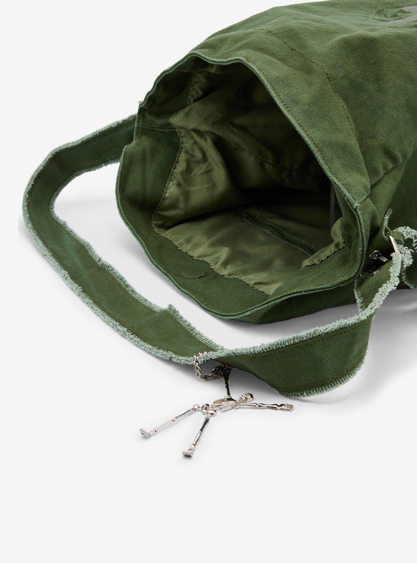 Spiral Star Green Hobo Bag, , alternate